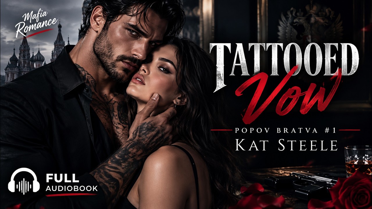 Tattooed Vow | Popov Bratva #1 by Kat Steele | Full Mafia Romance Audiobook cover art