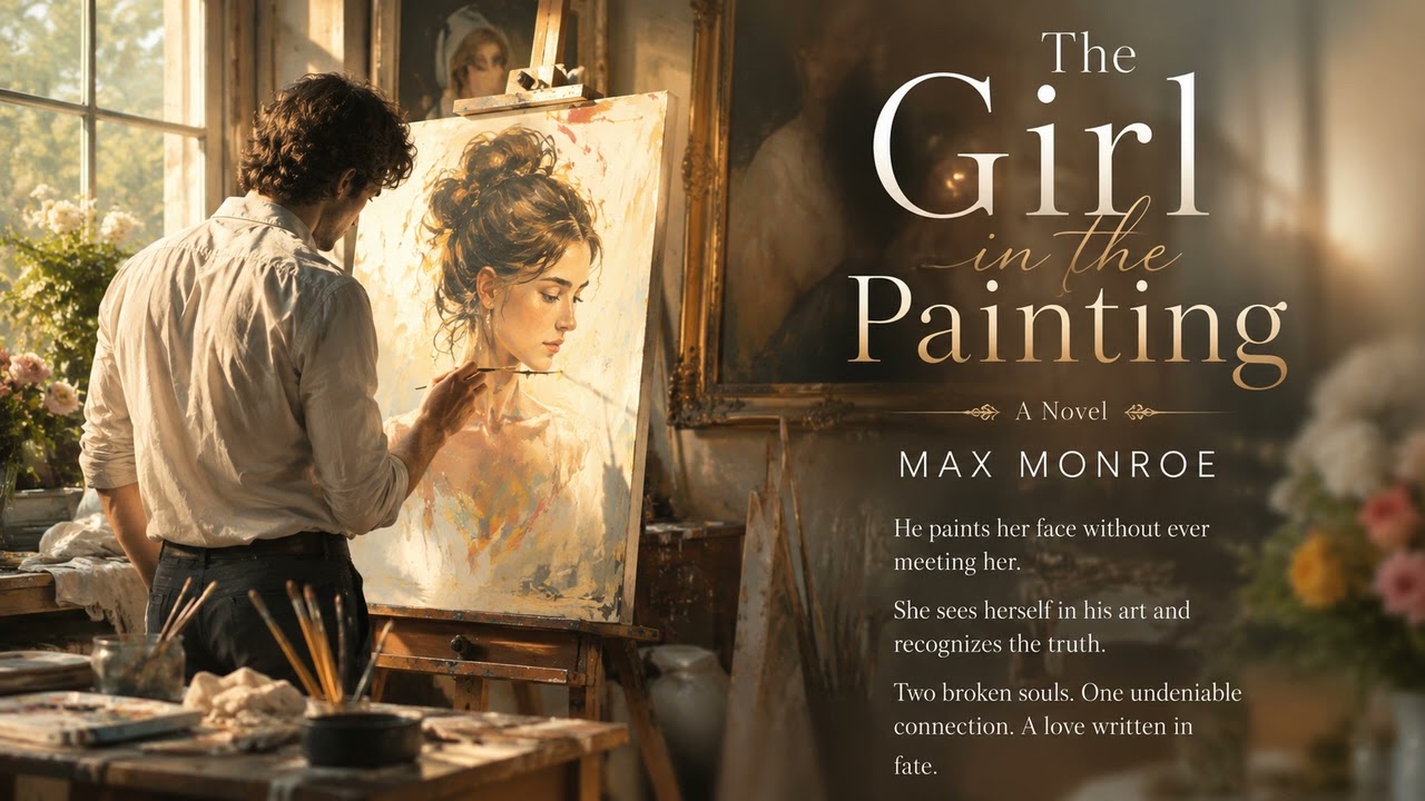 The Girl in the Painting by Max Monroe | Enemies to Lovers Romance Full Audiobook cover art