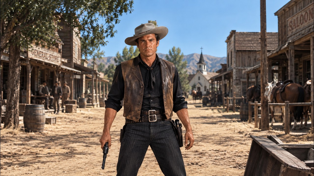 The Town Was Hiding Something Dangerous | Classic Western cover art