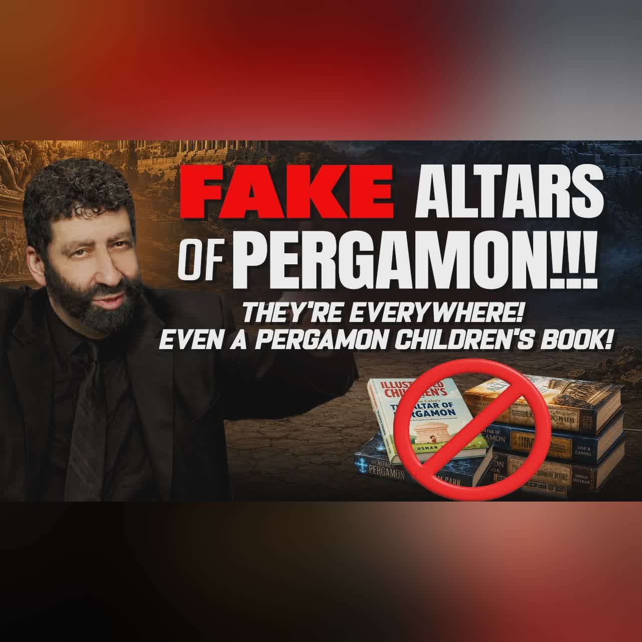 FAKE ALTARS OF PERGAMON!!!!!! They’re Everywhere! Even a Pergamon Children’s Book! | Jonathan Cahn cover art