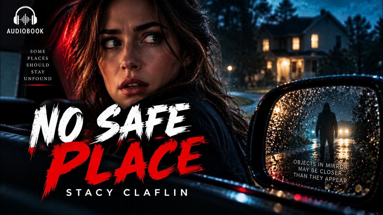 NO SAFE PLACE by Stacy Claflin | A Gripping Mystery Thriller Full of Twists | Audiobook cover art