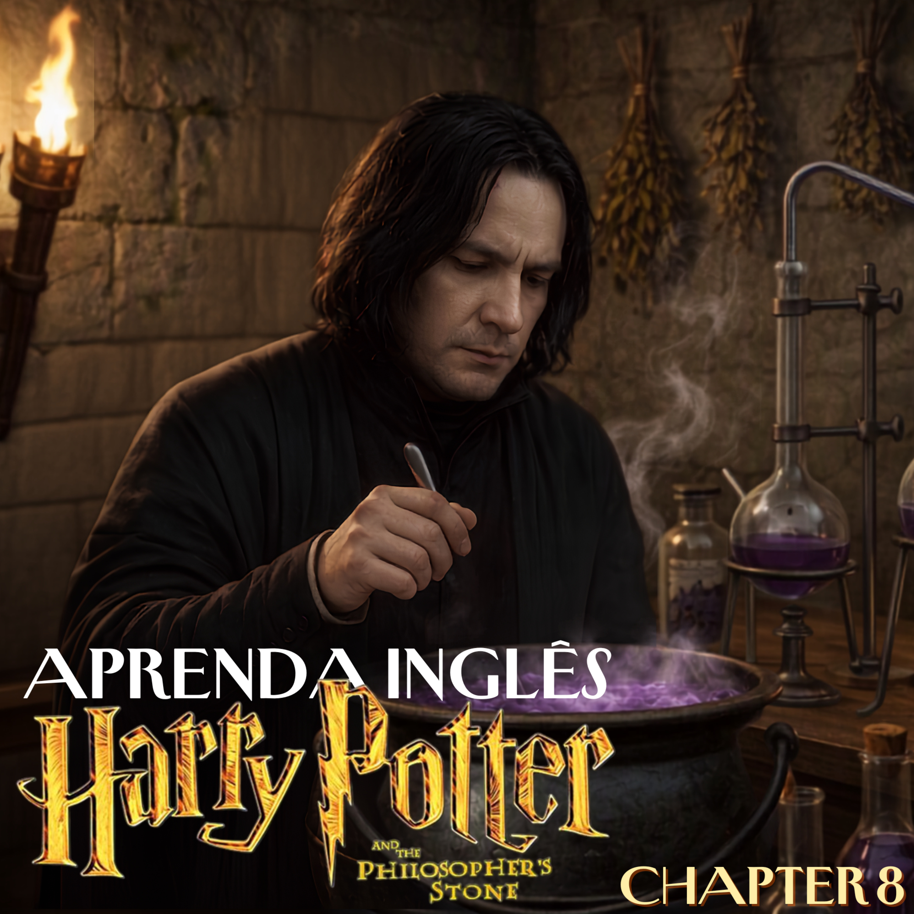 Inglês com Harry Potter | The Philosopher's Stone (Chapter 8 - The Potion's Master) cover art