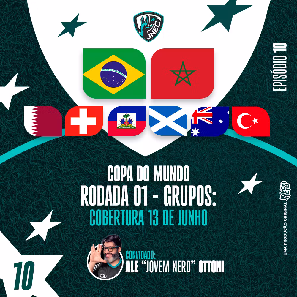 DIA #3 DA COPA 2026: 13 DE JUNHO - O JOVEM NERD ZICOU O BRASIL? | JNEC 10 cover art