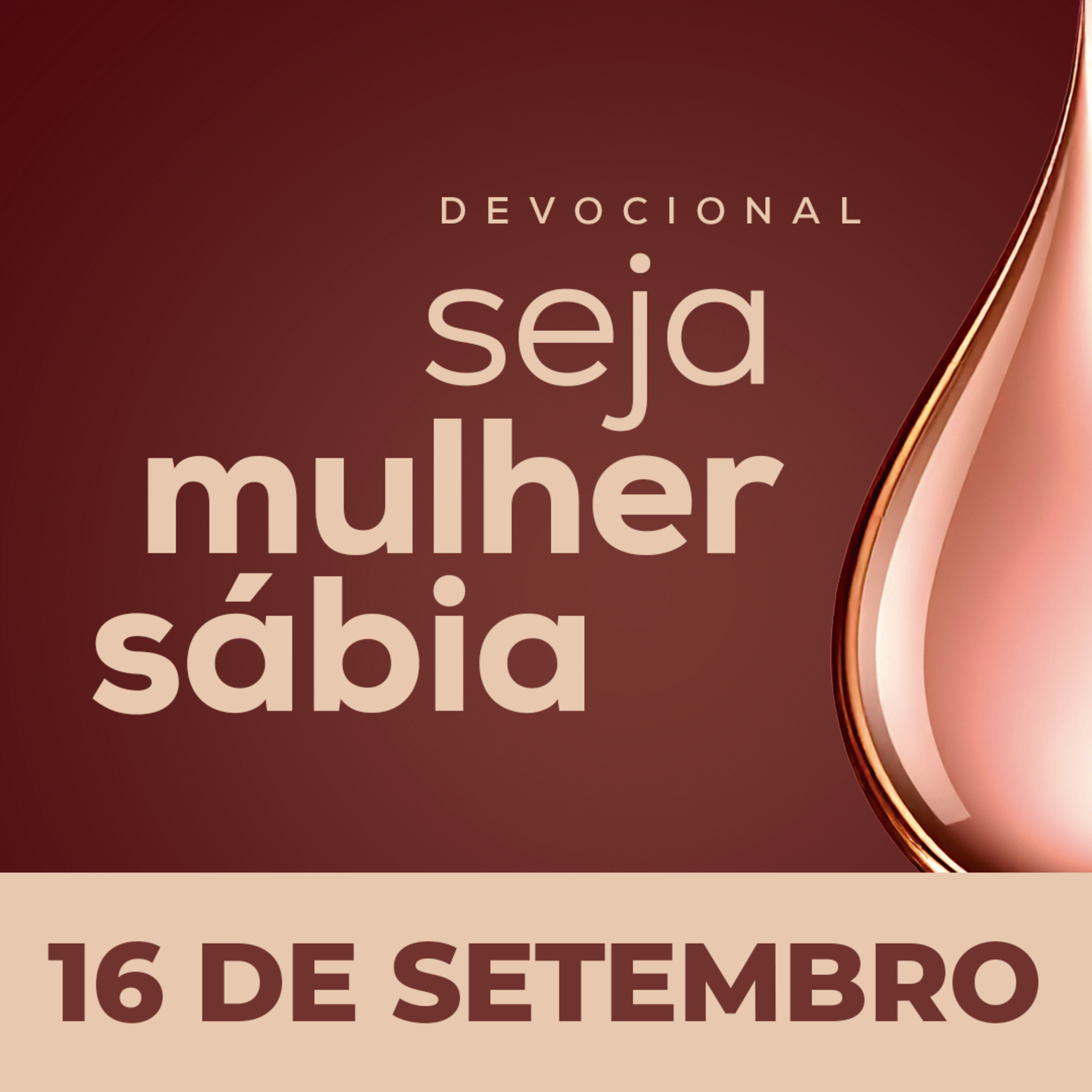 Seja Mulher Sábia - 16/Set