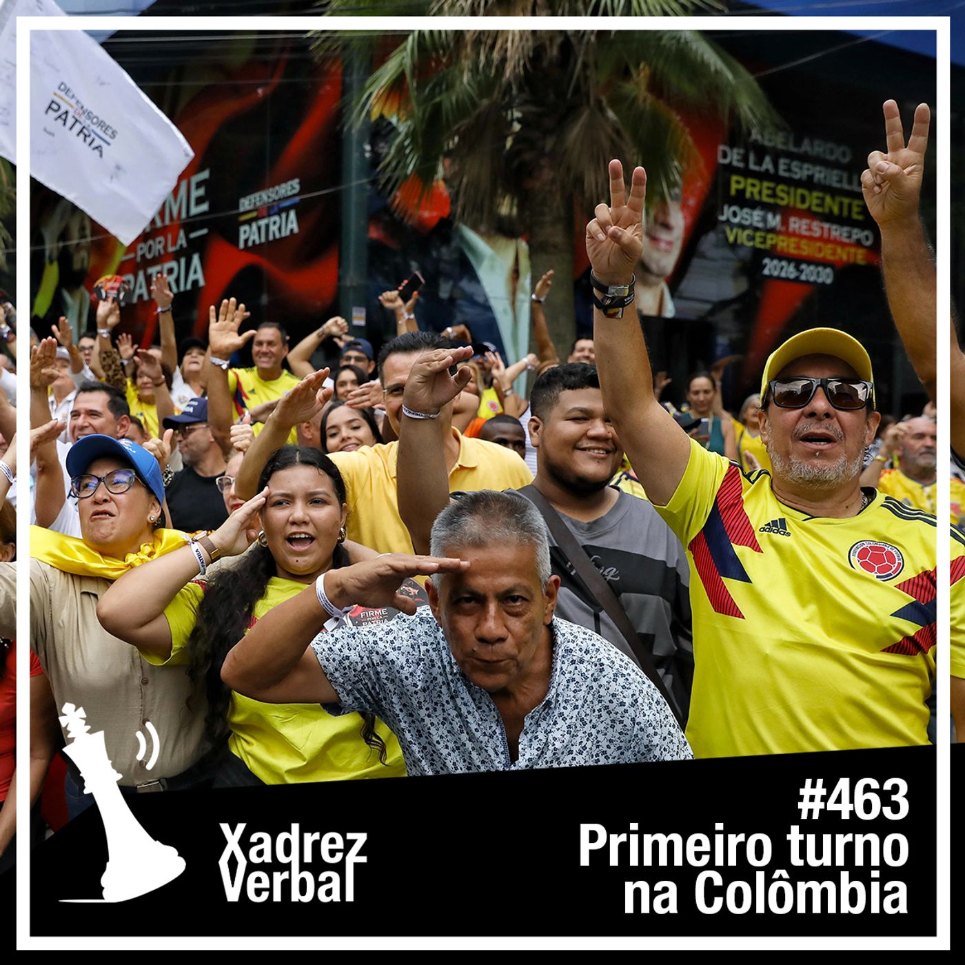 Xadrez Verbal #463 Primeiro Turno na Colômbia cover art