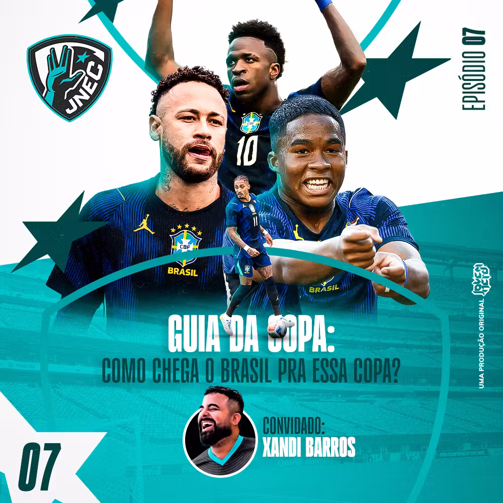 GUIA DA COPA 2026 - Como Chega o BRASIL Pra Essa Copa? (com Xandi Barros) | Jovem Nerd Esporte Clube 07 cover art