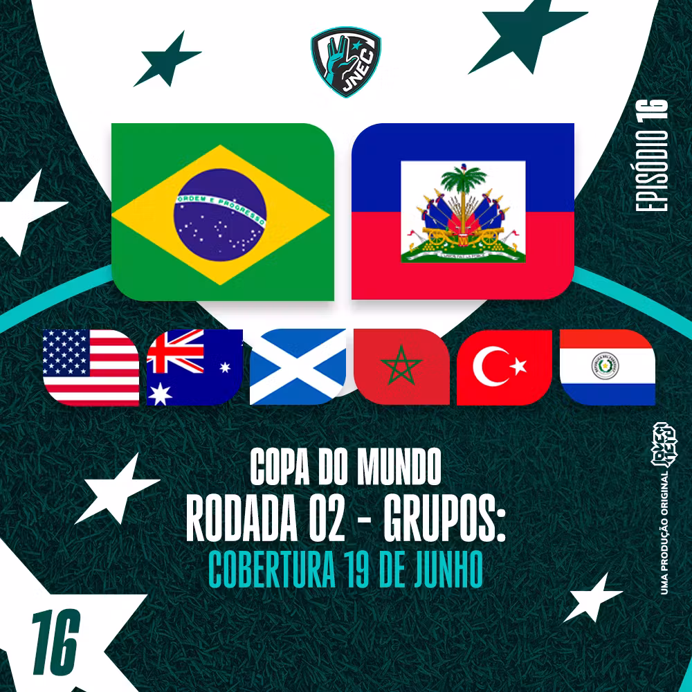 DIA #9 DA COPA 2026: 19 DE JUNHO - VINI JR BRILHA E BRASIL ESMAGA HAITI | JNEC 16 cover art