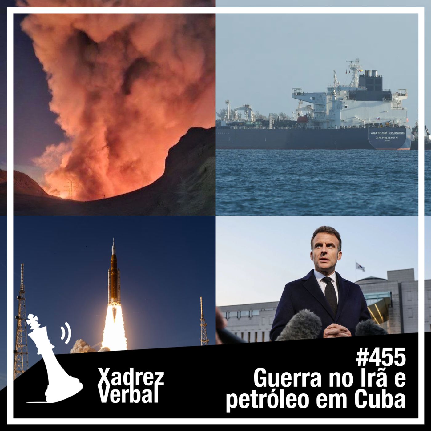 Xadrez Verbal #455 Petróleo russo em Cuba e Trump ameaça novamente o Irã cover art