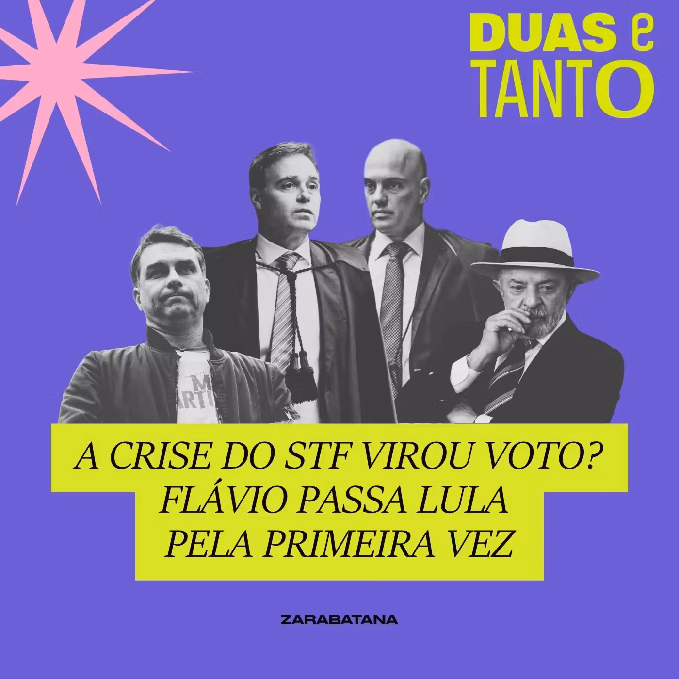 A crise do STF virou voto? Flávio passa Lula pela primeira vez cover art