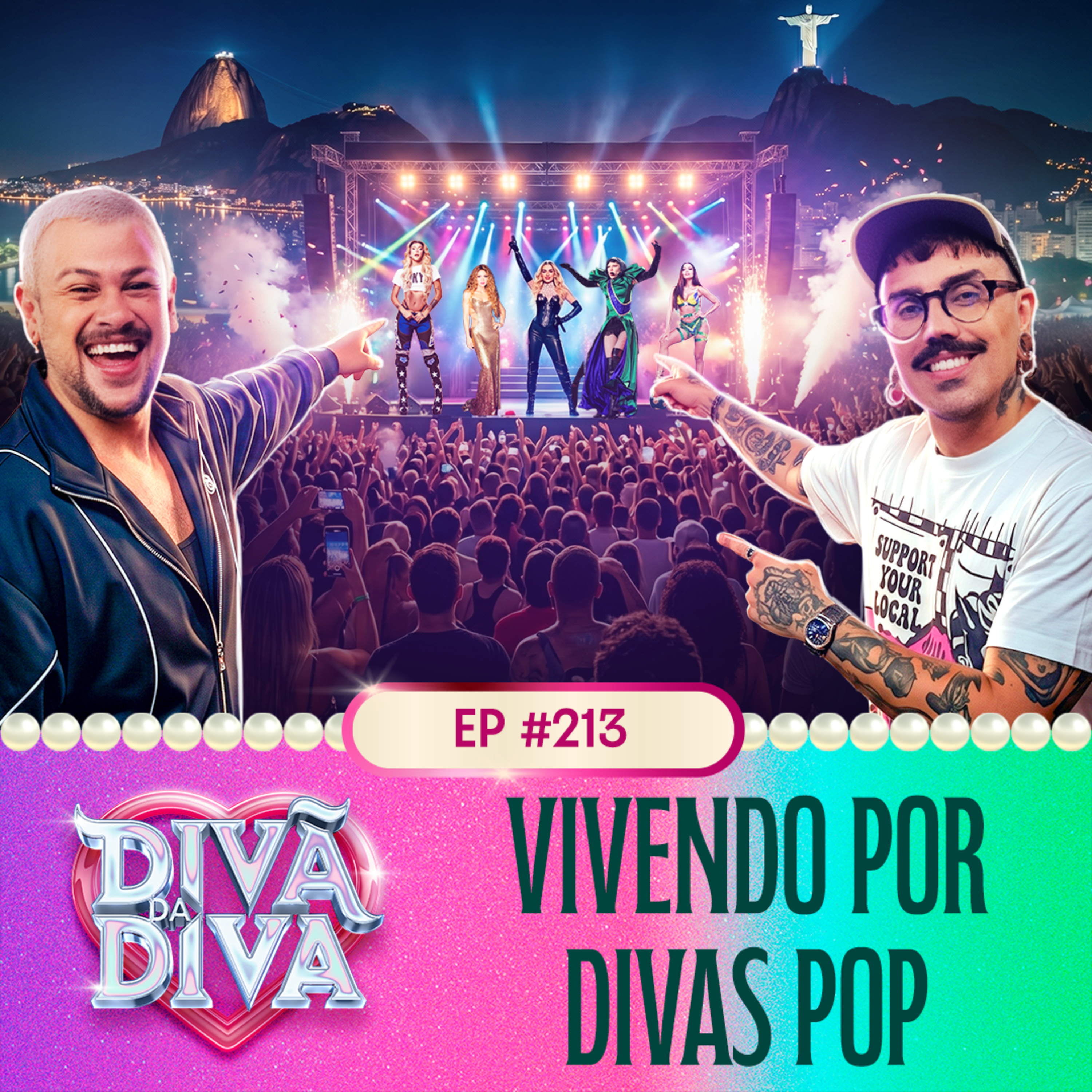 #213 - Vivendo por divas pop cover art