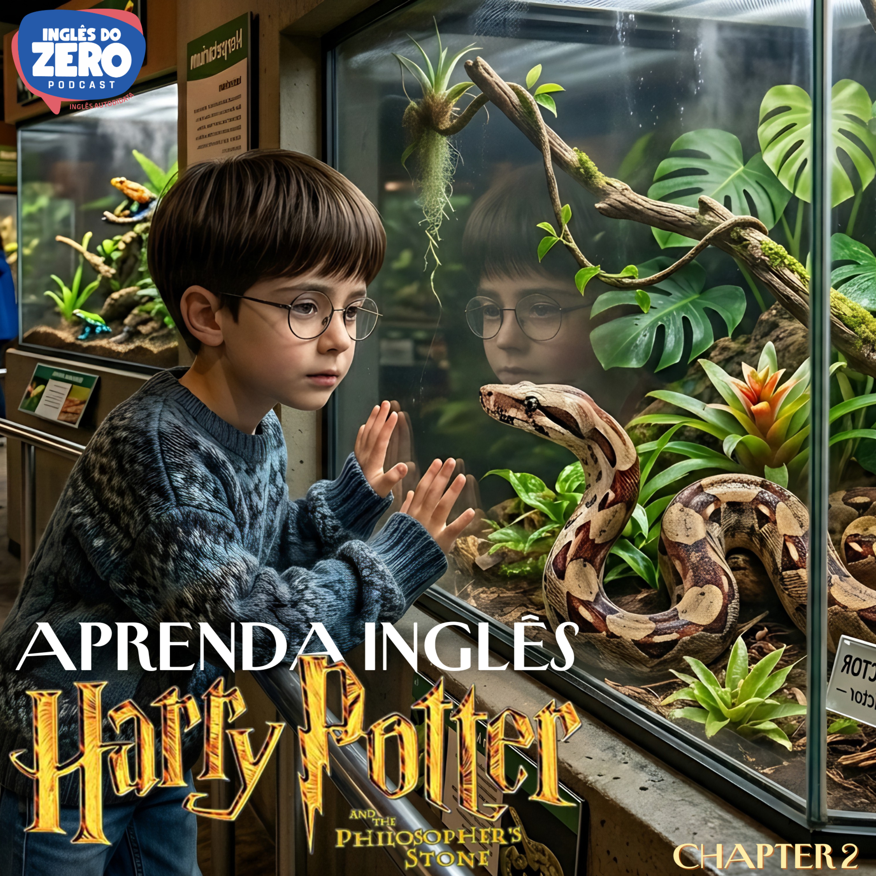 Aprenda Inglês com Harry Potter | The Philosopher's Stone (Chapter 2 - The Vanishing Glass) cover art