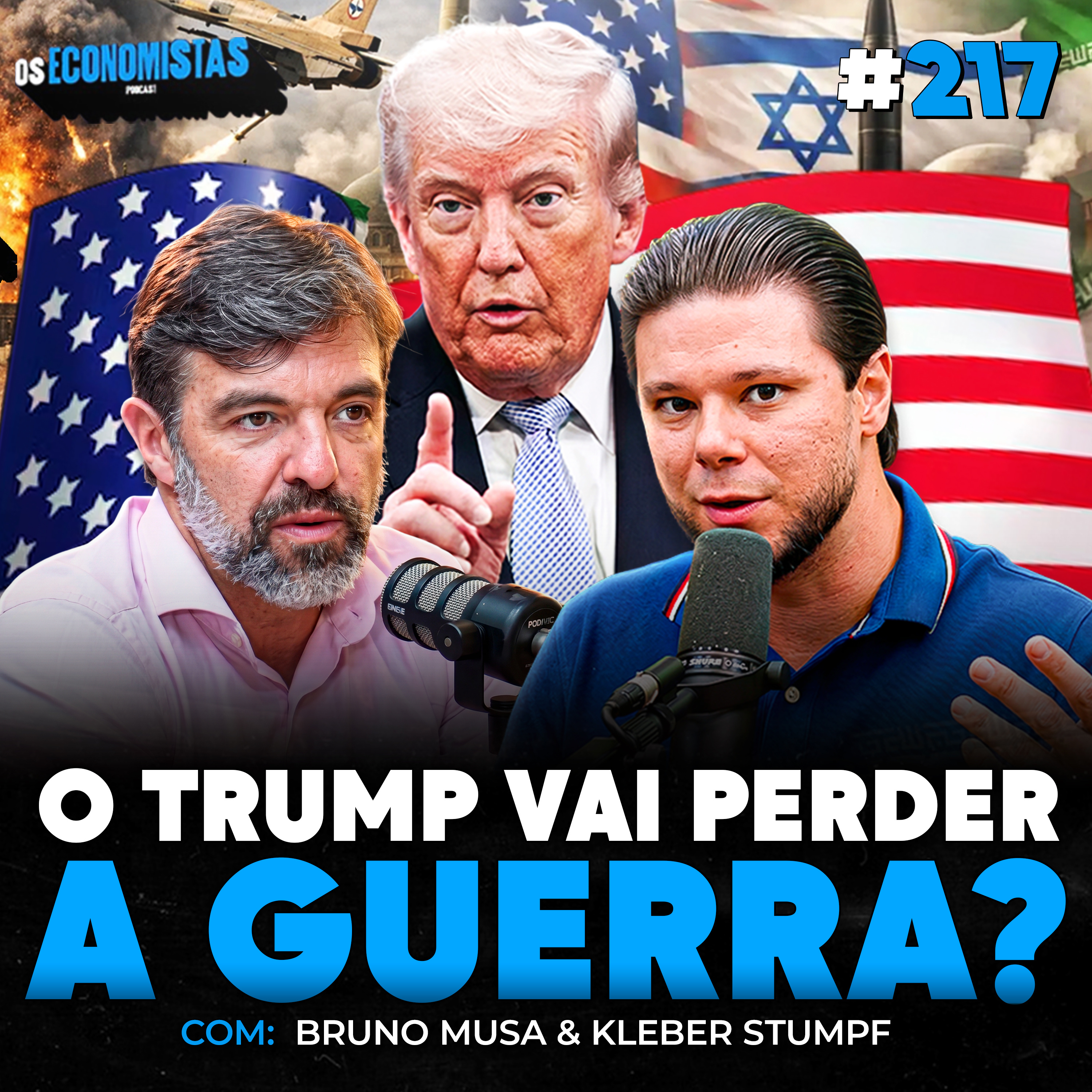 O TRUMP VAI PERDER A GUERRA? BOLSA NAS MÁXIMAS HISTÓRICAS É UMA ILUSÃO! | Os Economistas 217 cover art