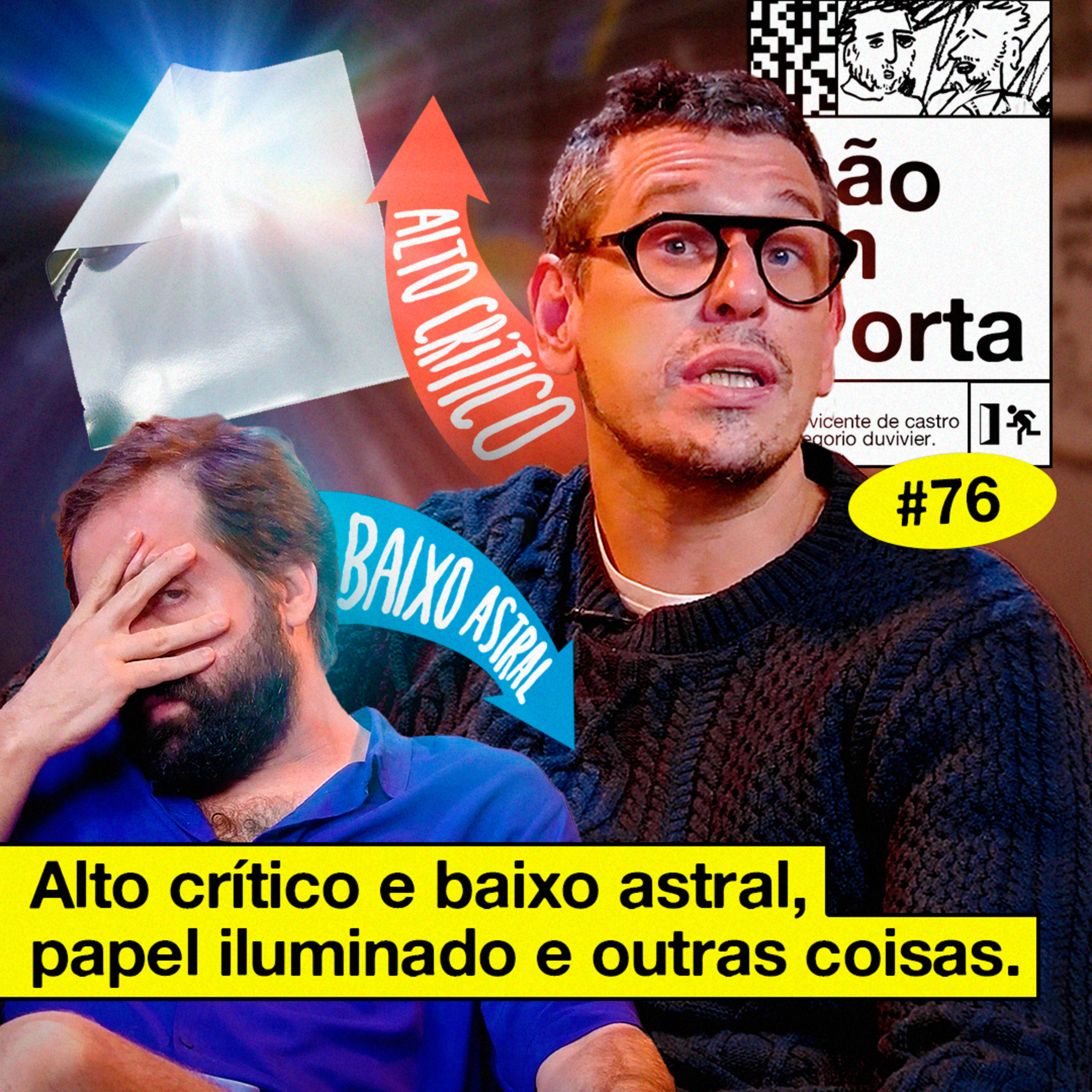 #76: ALTO CRÍTICO E BAIXO ASTRAL, PAPEL ILUMINADO E OUTRAS COISAS | NÃO IMPORTA cover art