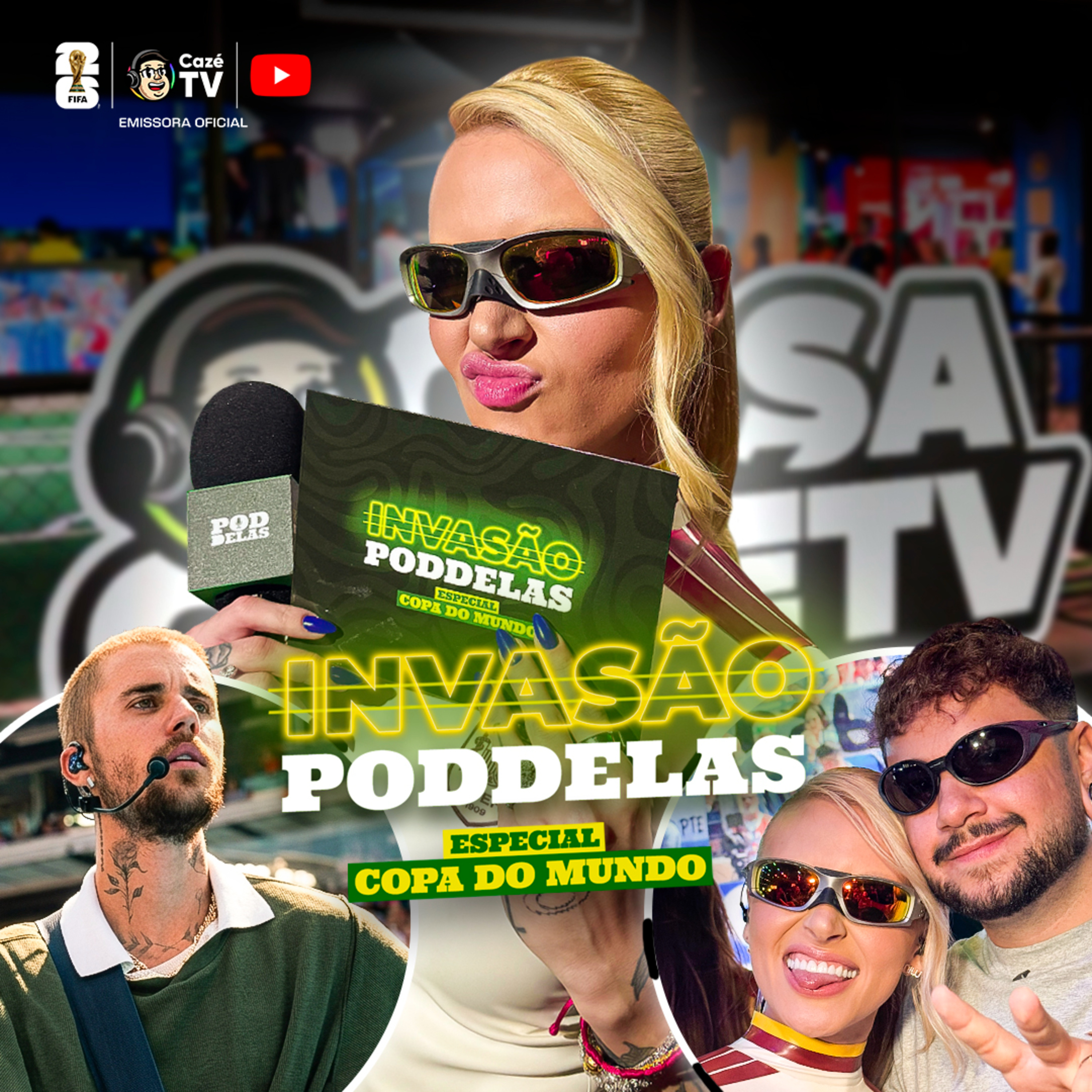 INVASÃO PODDELAS: Especial Copa do Mundo com Cássia Lourenço e Cazé TV #5 cover art
