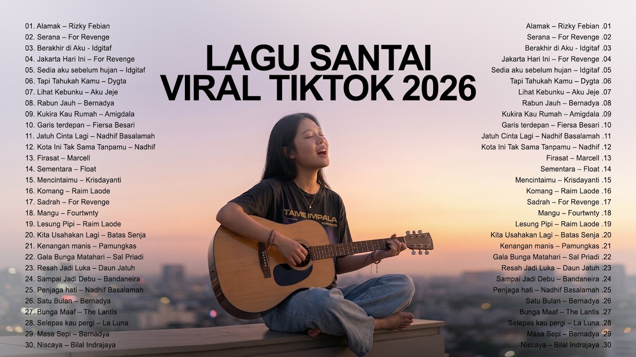 Lagu Santai Viral TikTok 2026 — Pop Hits Indonesia Terbaru Buat Kerja & Santai 🤍🎧 | Lagu Santai 2026 cover art