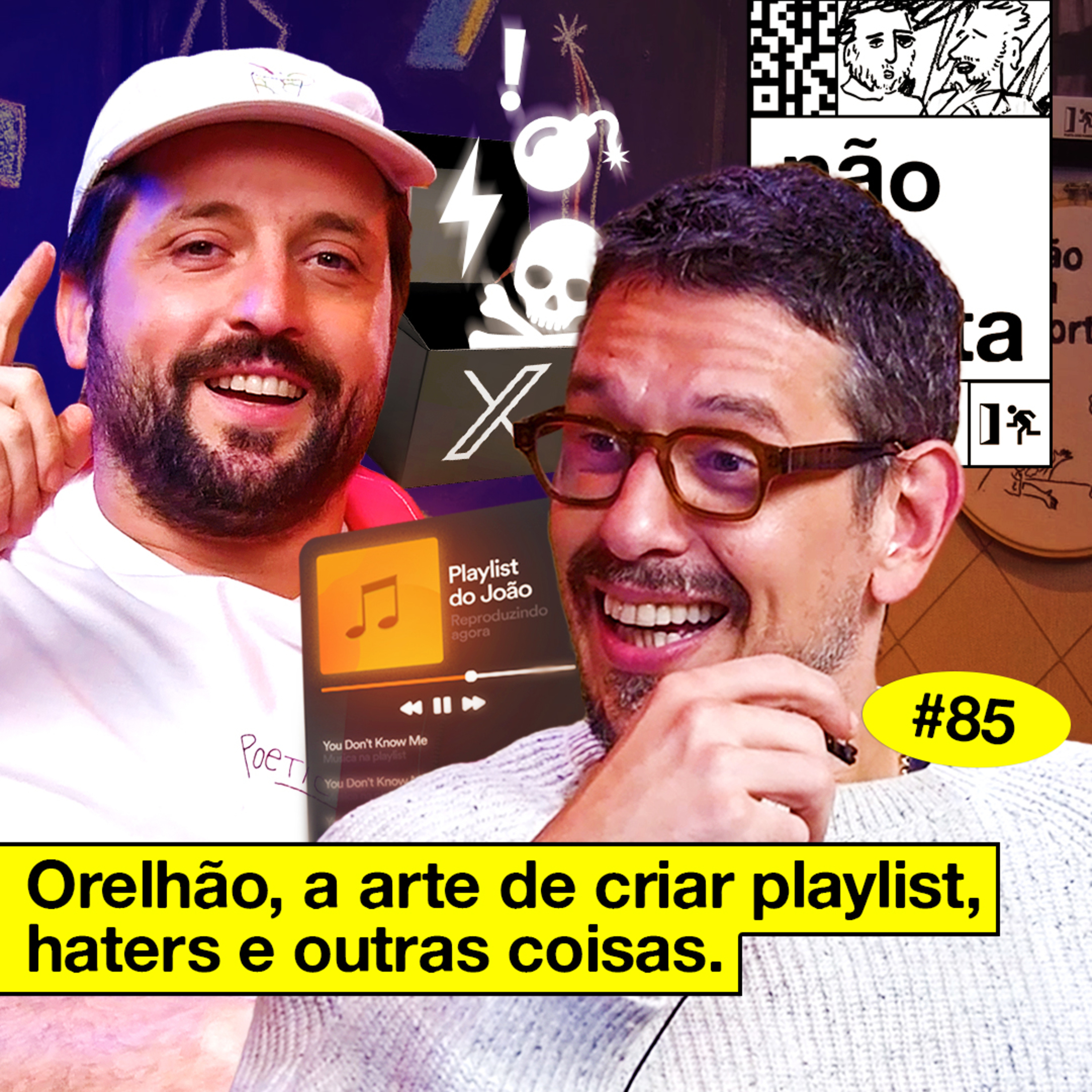 #85: ORELHÃO, A ARTE DE CRIAR PLAYLIST, HATERS E OUTRAS COISAS cover art