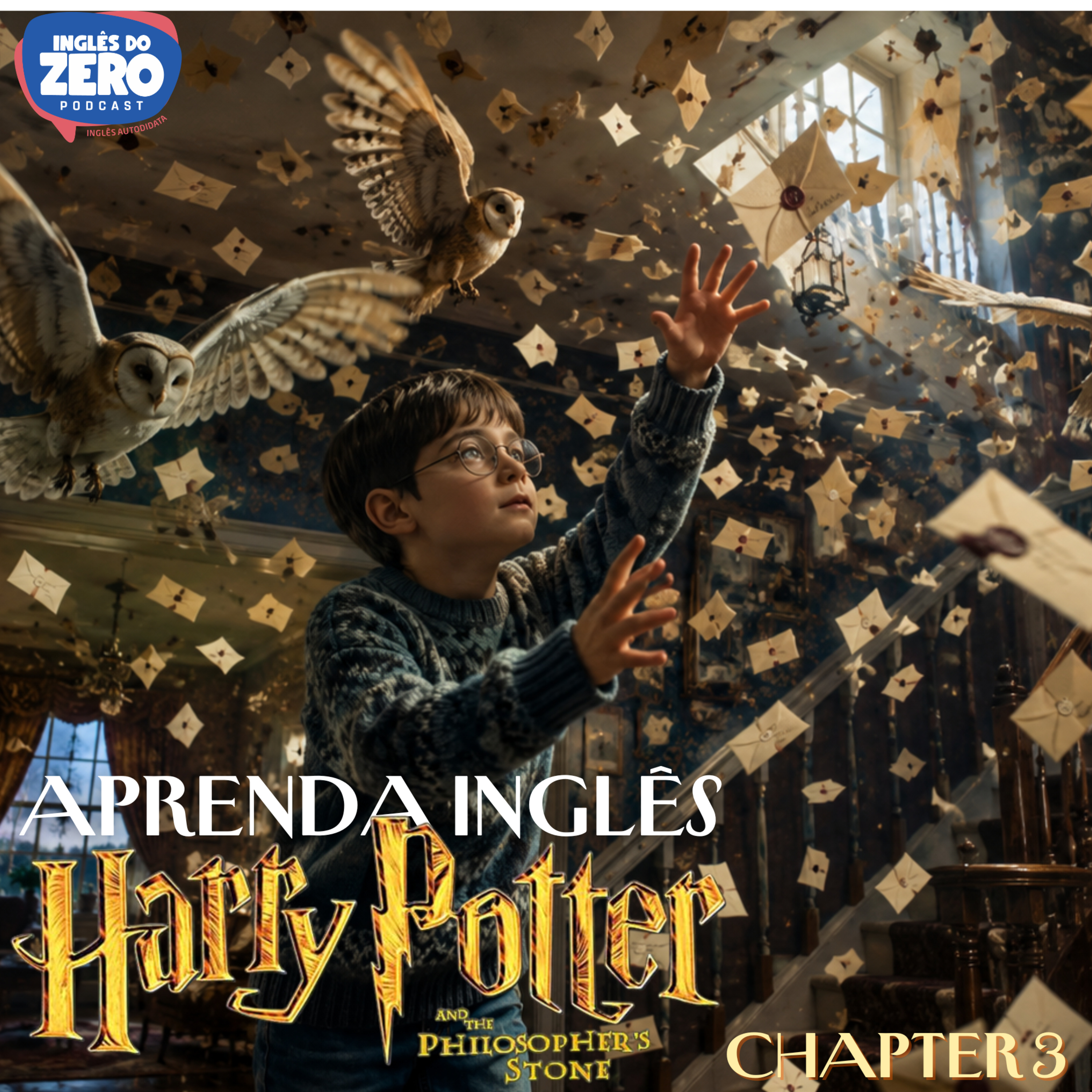 Inglês com Harry Potter | The Philosopher's Stone (Chapter 3 - The Letters From no One) cover art
