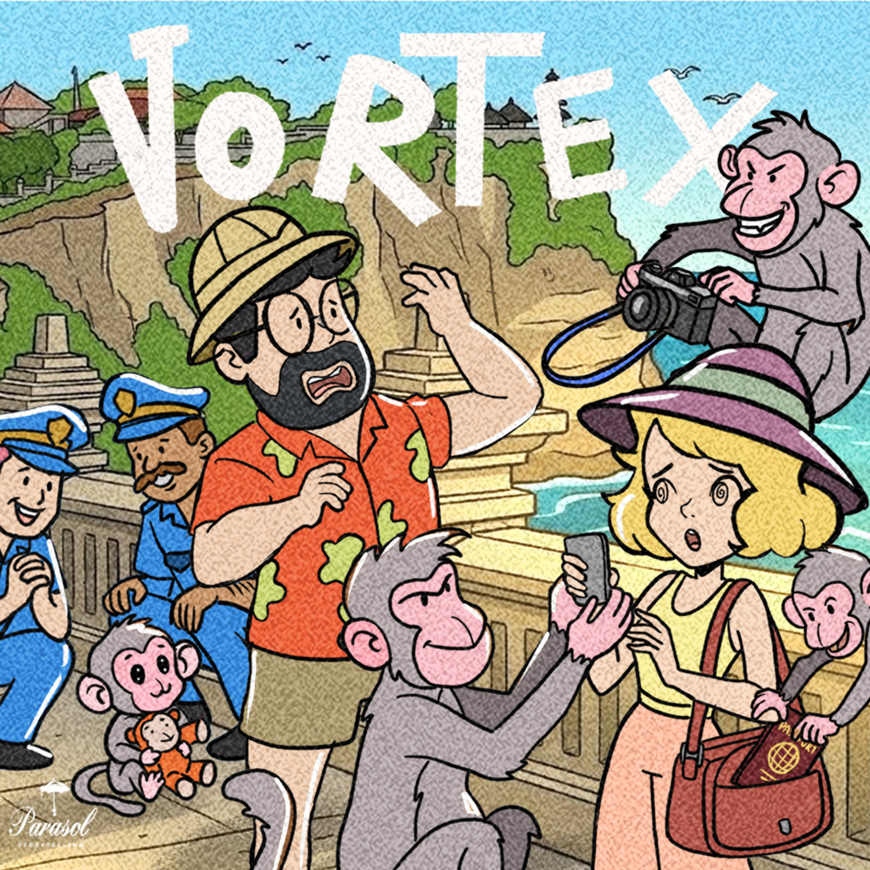 Vortex 117 - Macaco Punch, roubo de miojo e turistas que amam assaltos cover art