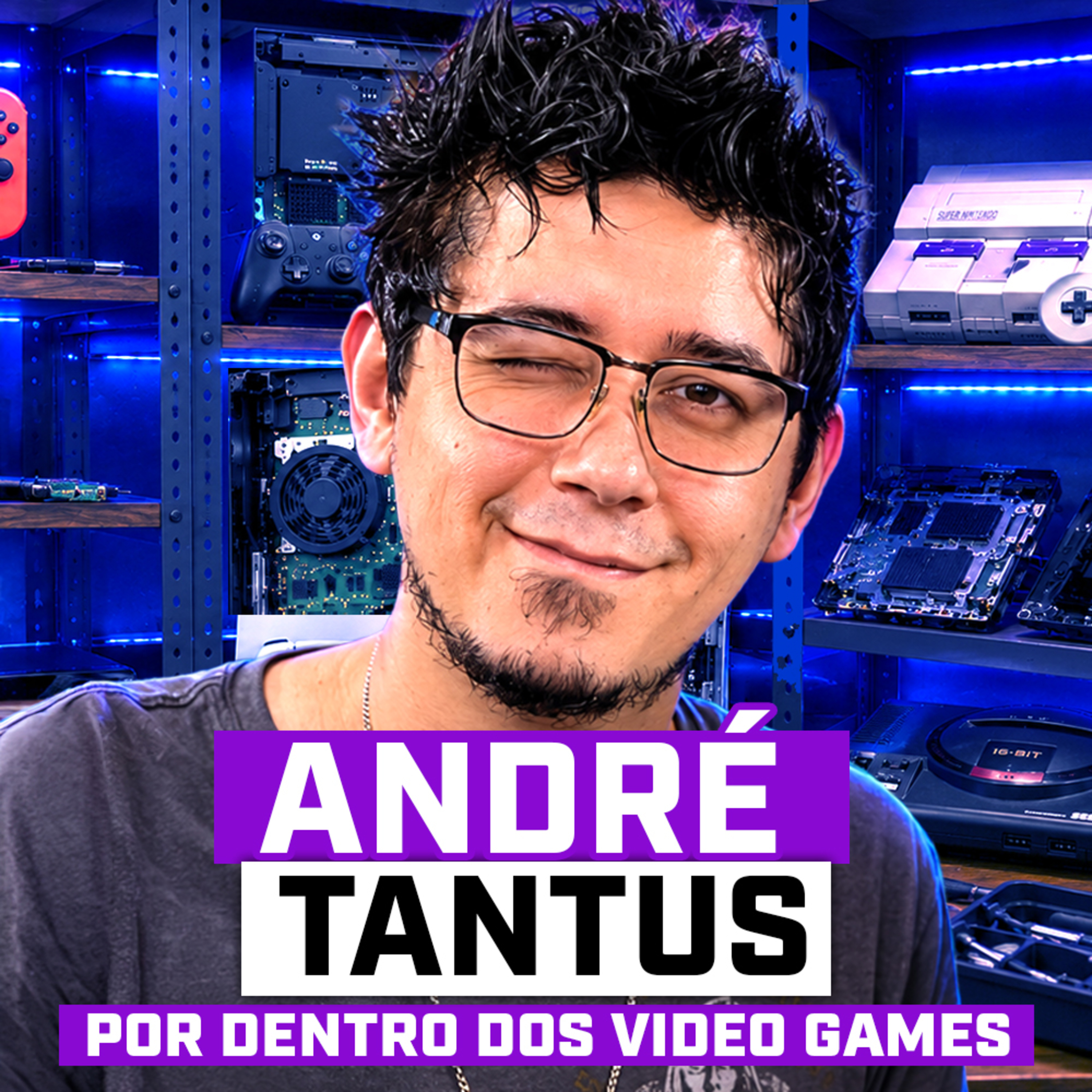 POR DENTRO DOS VIDEOGAMES ft. ANDRÉ da TANTUS GAMES e GAMBIAHERO - #flowgames #201 cover art