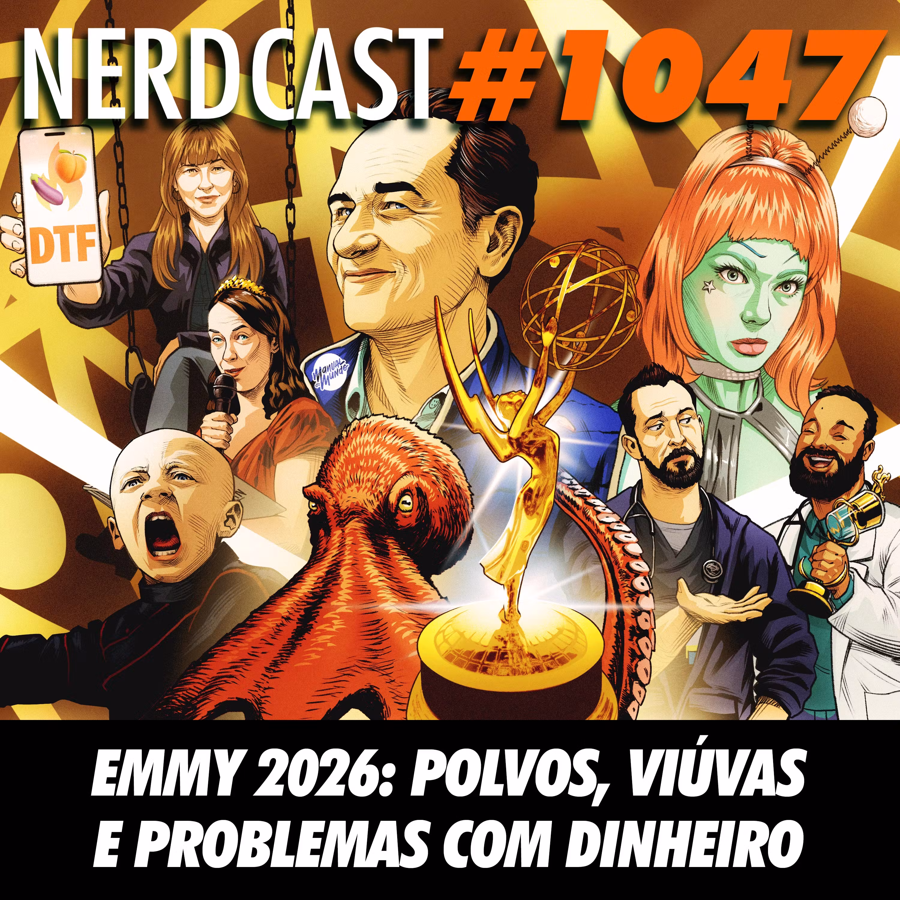 NerdCast 1047 - Emmy 2026: Polvos, Viúvas e Problemas com Dinheiro cover art