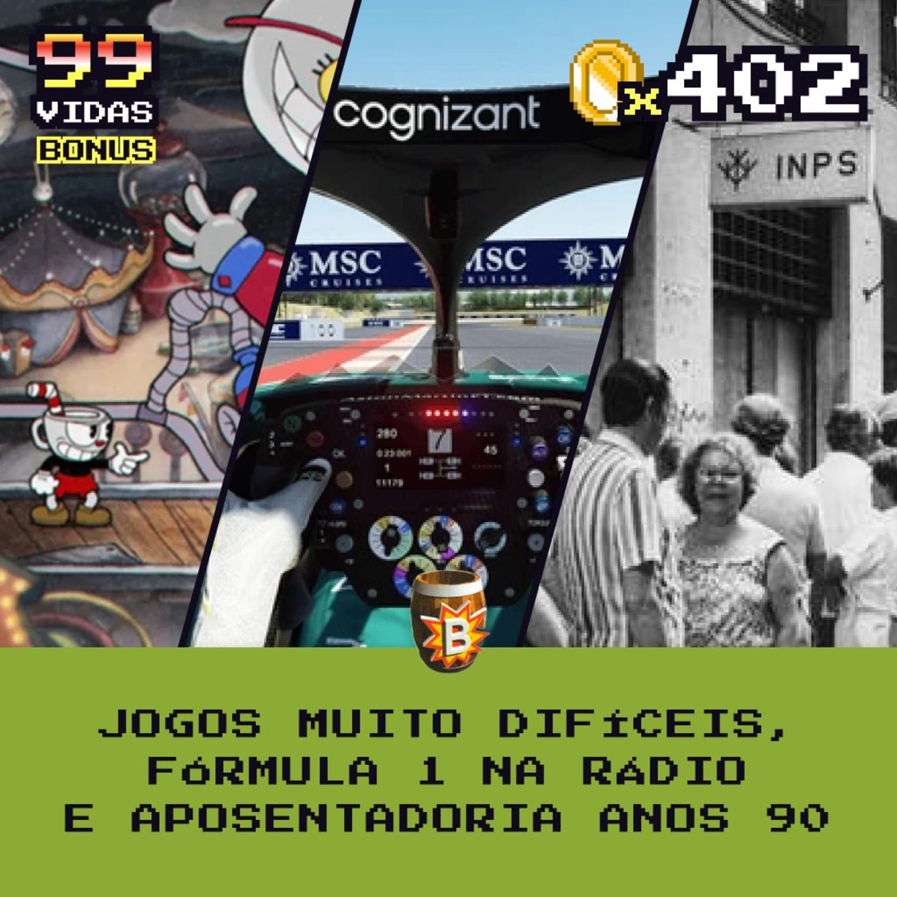 ⭐ Bônus 402 - Jogos Muito Difíceis, Fórmula 1 no Rádio e Aposentadoria Anos 90 cover art
