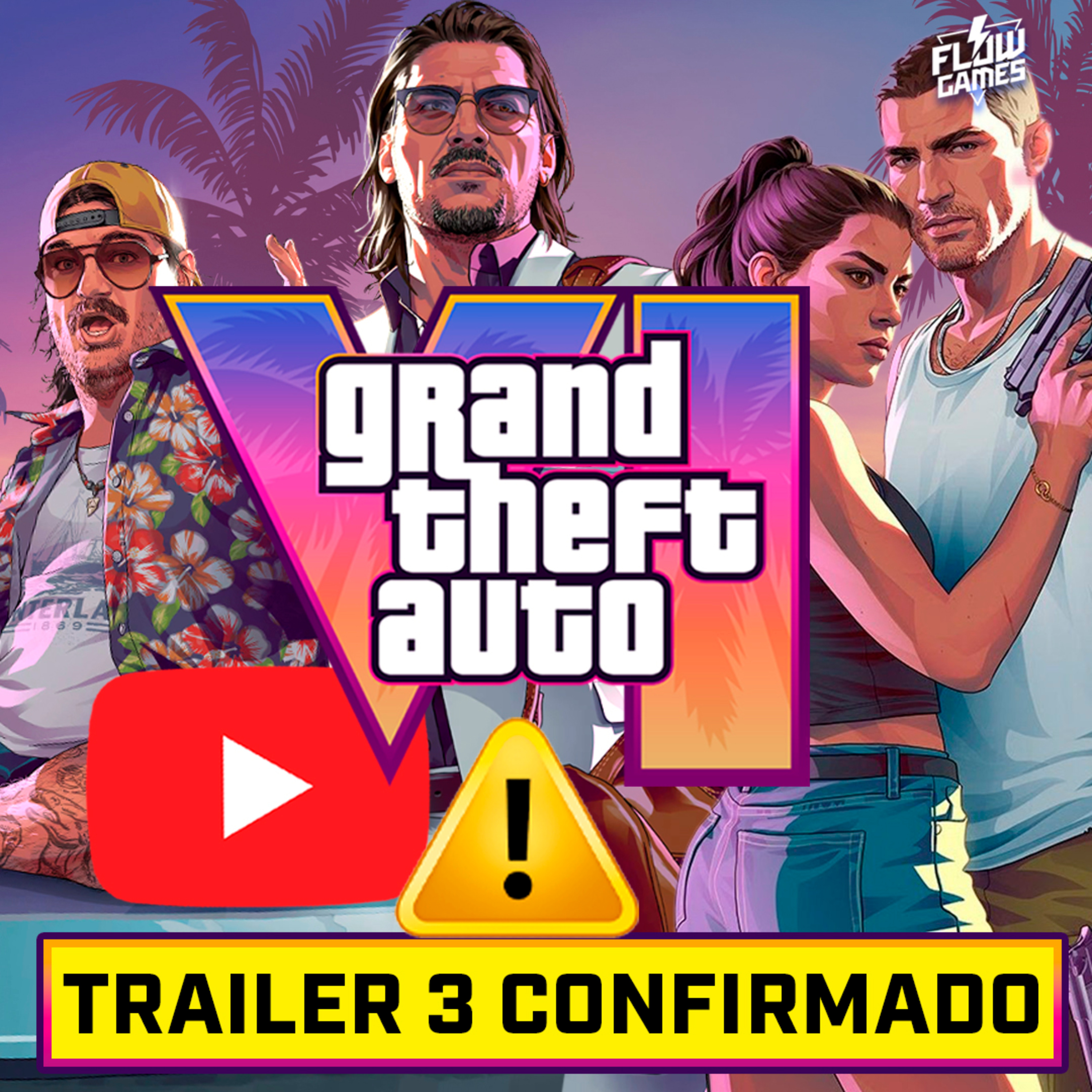 GTA 6 ROCKSTAR ANUNCIA DATA DO TRAILER ESTENDIDO - #flowgames cover art