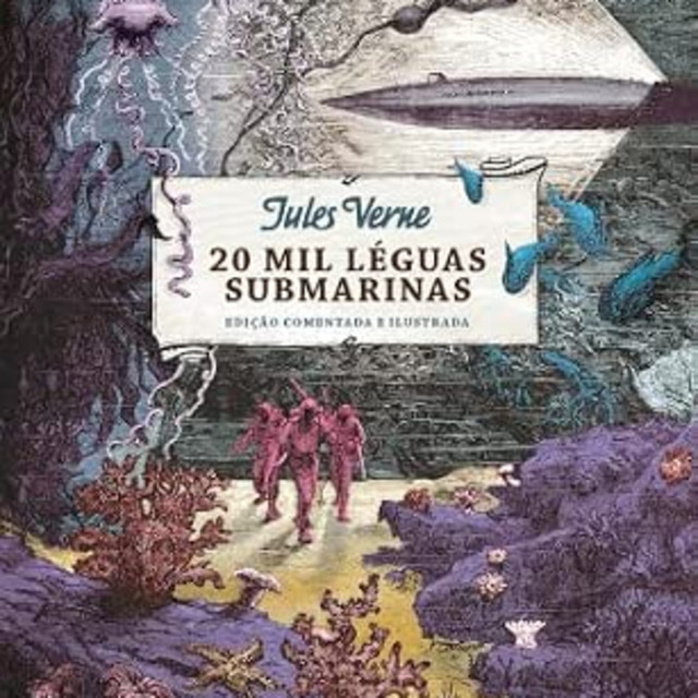 20 mil léguas submarinas por Jules Verne cover art