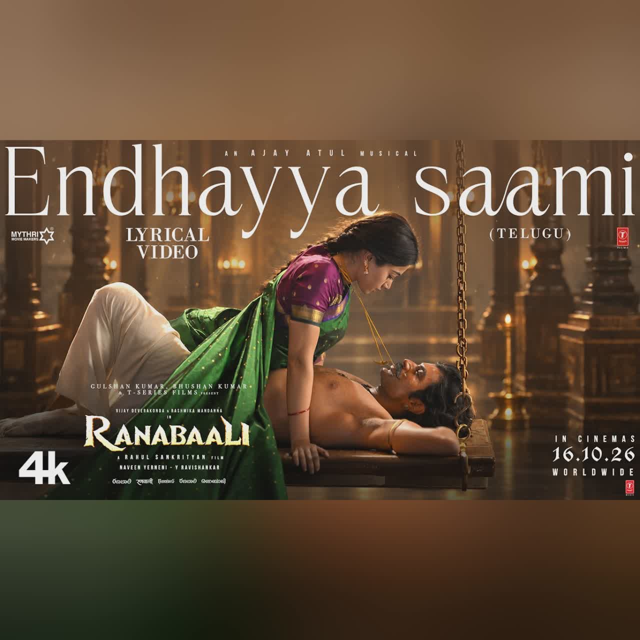 Endhayya Saami | Ranabaali | Full Song | Vijay Deverakonda, Rashmika | Rahul Sankrityan | Ajay–Atul cover art