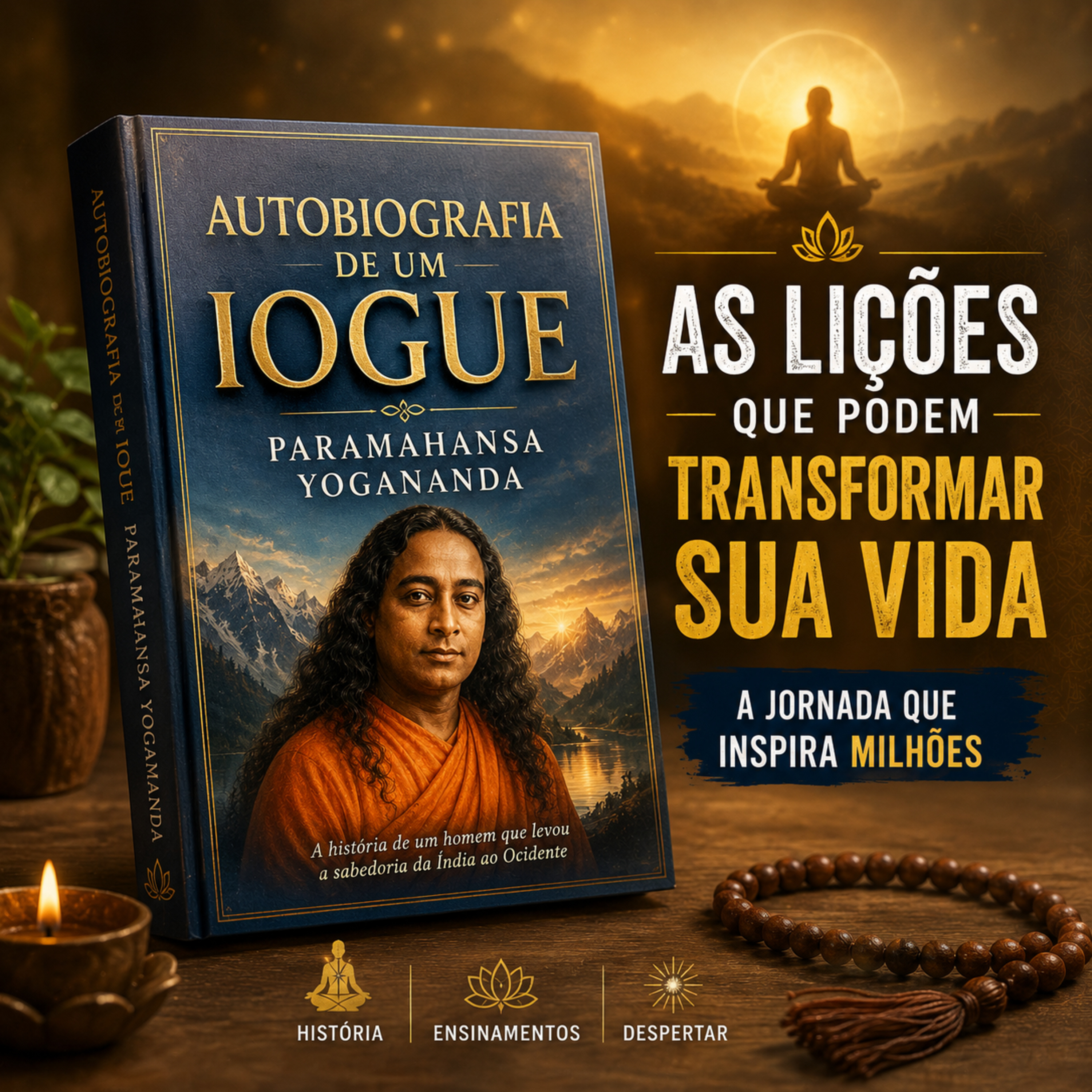 O Livro que Desperta a Consciência | Autobiografia de um Iogue (Paramahansa Yogananda) cover art