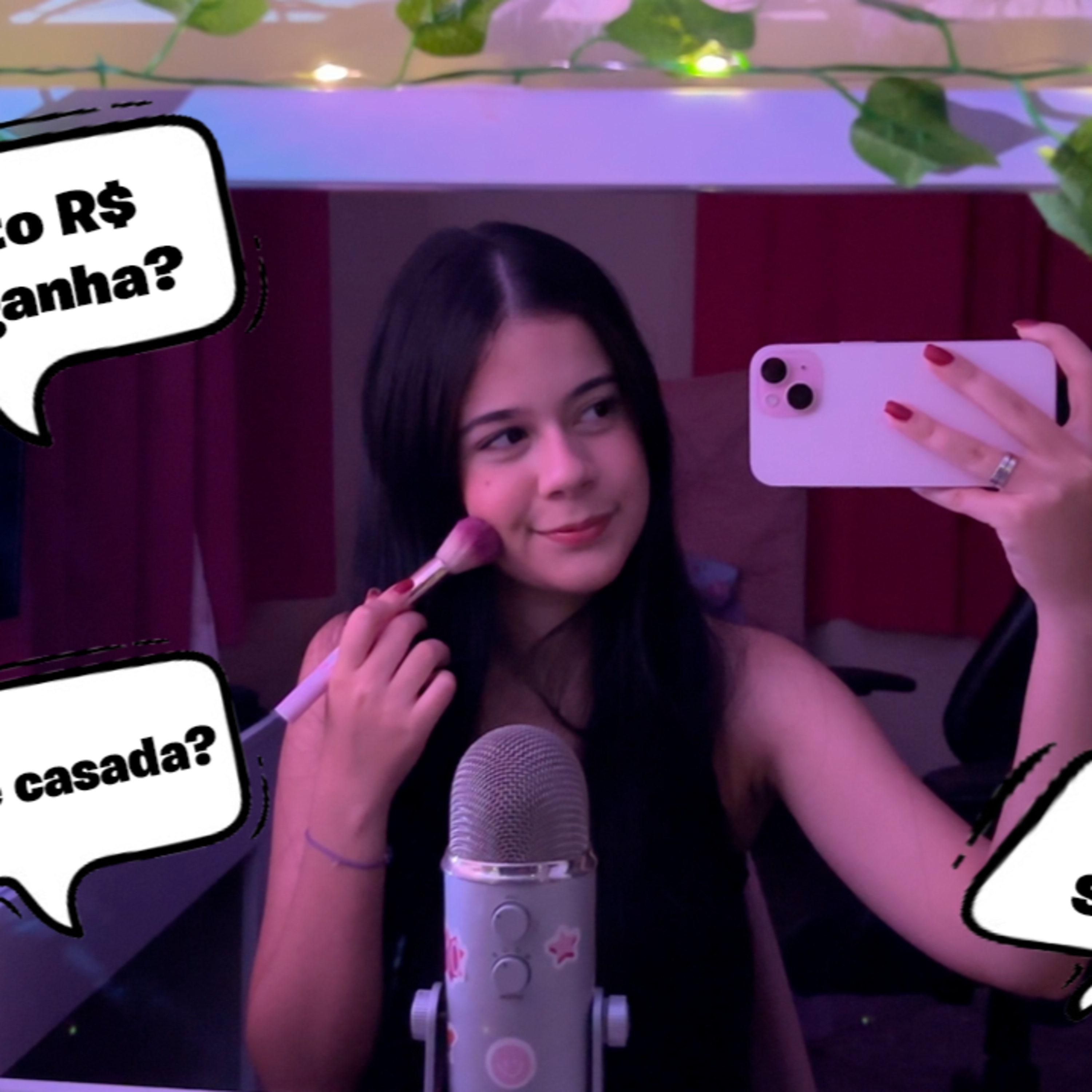 ASMR | RESPONDENDO PERGUNTAS ENQUANTO ME MAQUIO😳 cover art