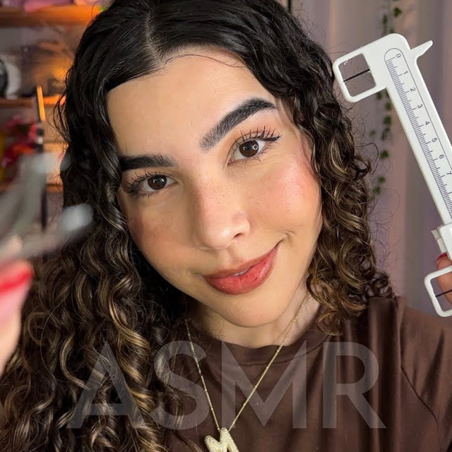 ASMR POV: FAZENDO SUA SOBRANCELHA | medindo, cortando, desenhando (roleplay) cover art