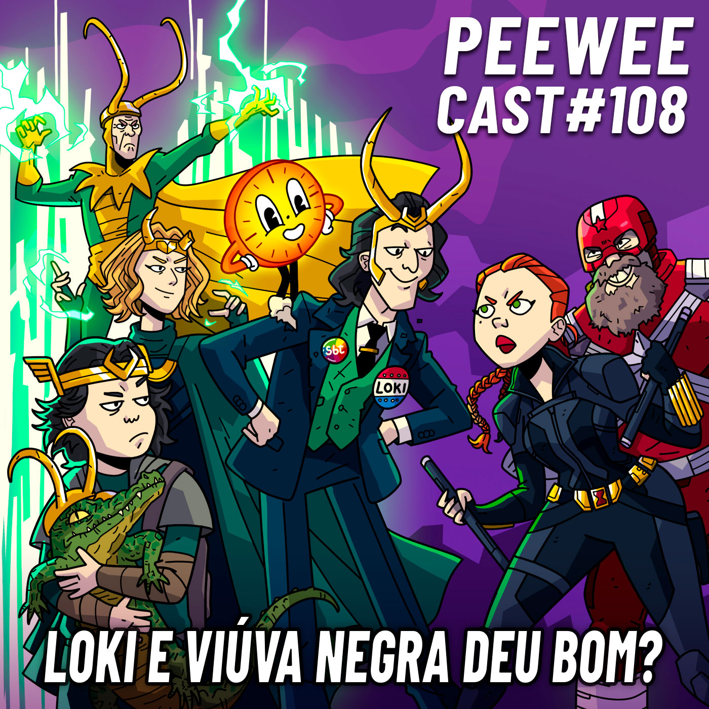 PWC108 - O que achamos de LOKI e VIÚVA NEGRA cover art