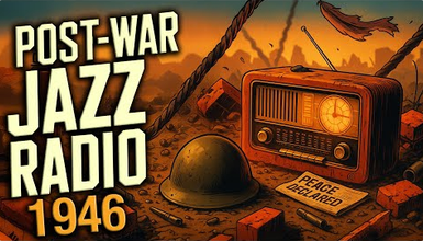 1940s Post WWII Jazz Radio 1946 Swing Peaceful Tunes cover art