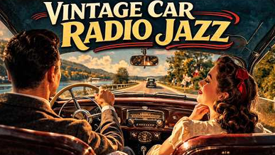 1940s Vintage Car Radio Jazz Beautiful Moments cover art