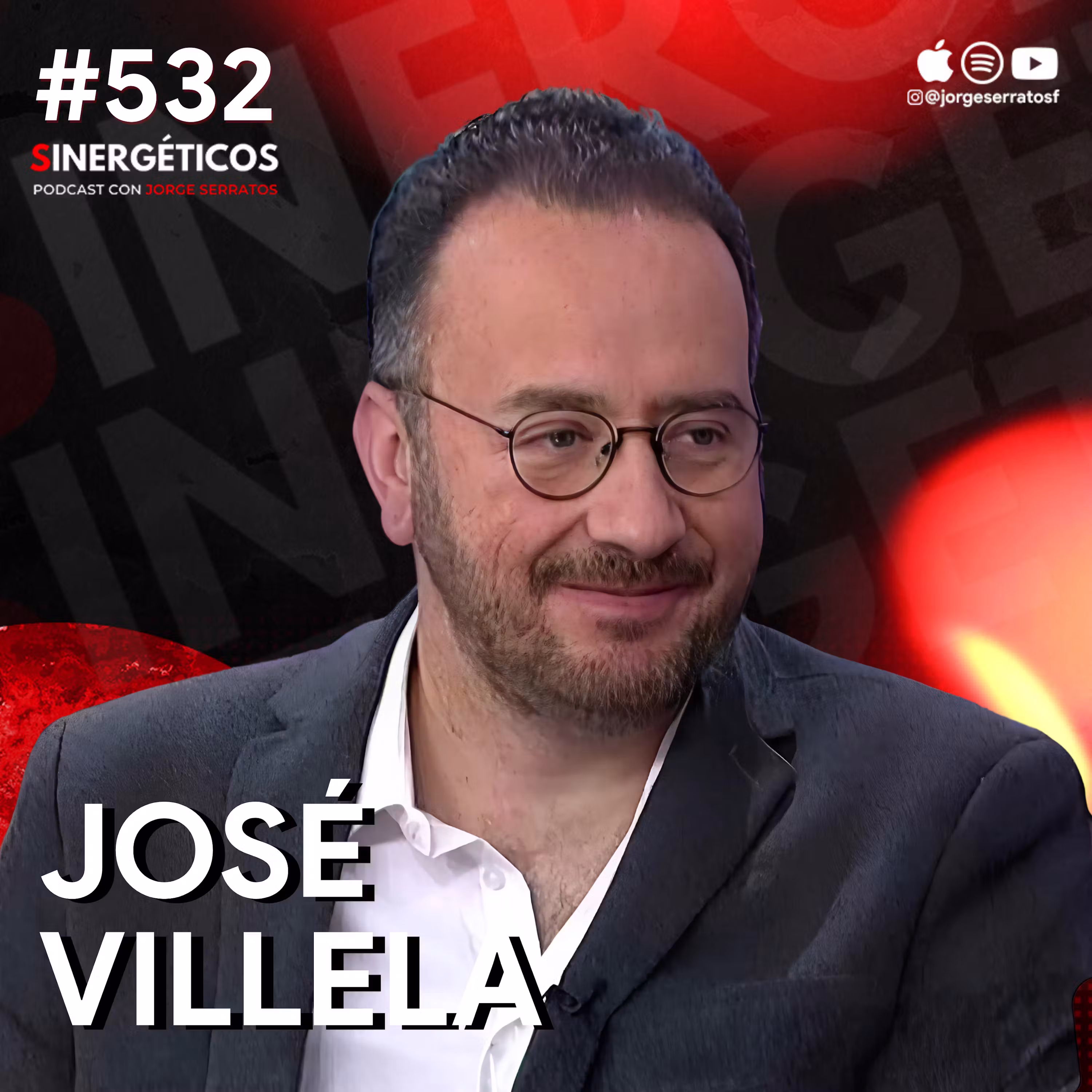 Psiquiatra explica: Cómo convertir el dolor y el trauma en un propósito | José Villela | #532 SINERGÉTICOS cover art