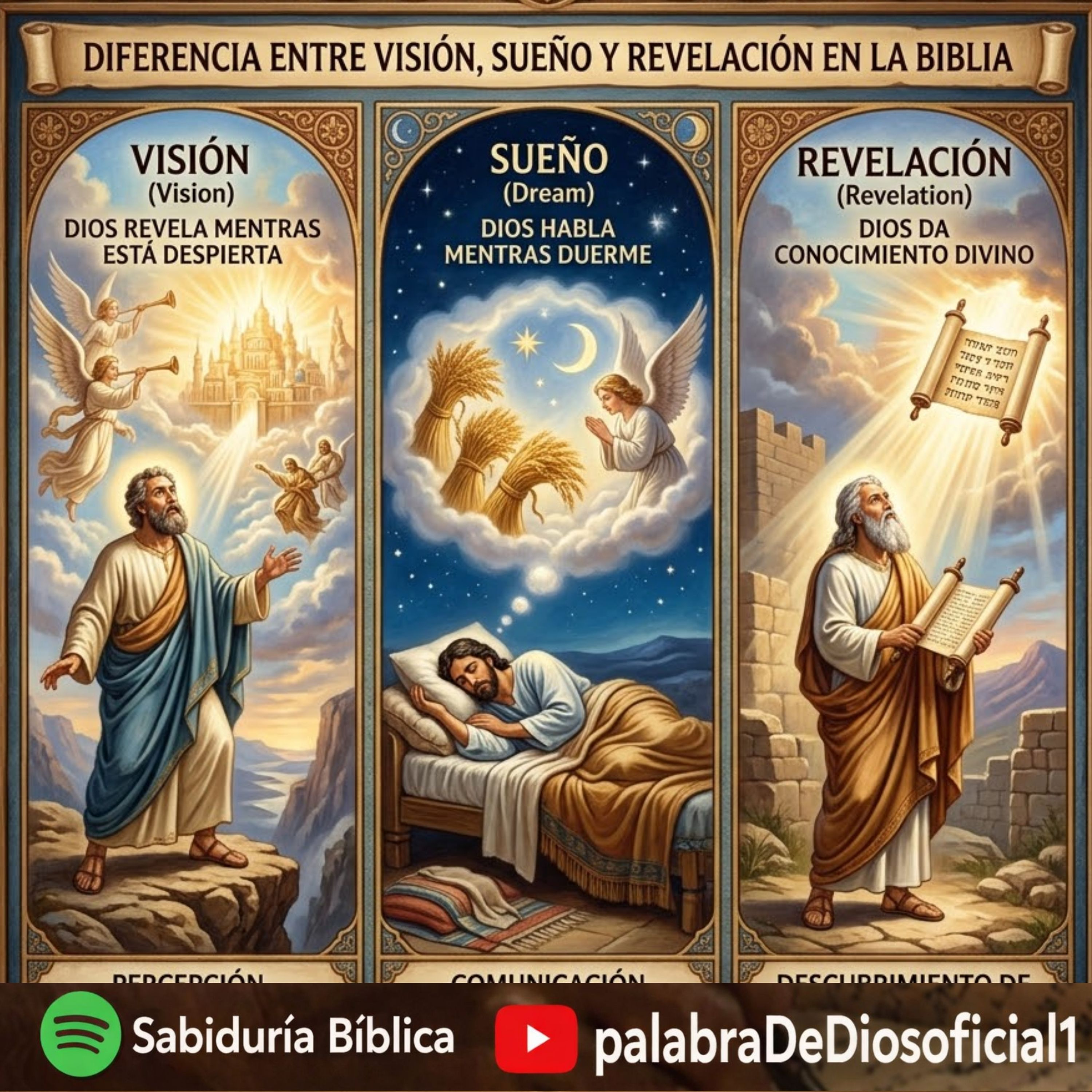 ¿CUÁL ES LA DIFERENCIA ENTRE VISIÓN SUEÑO Y REVELACIÓN EN LA BIBLIA cover art