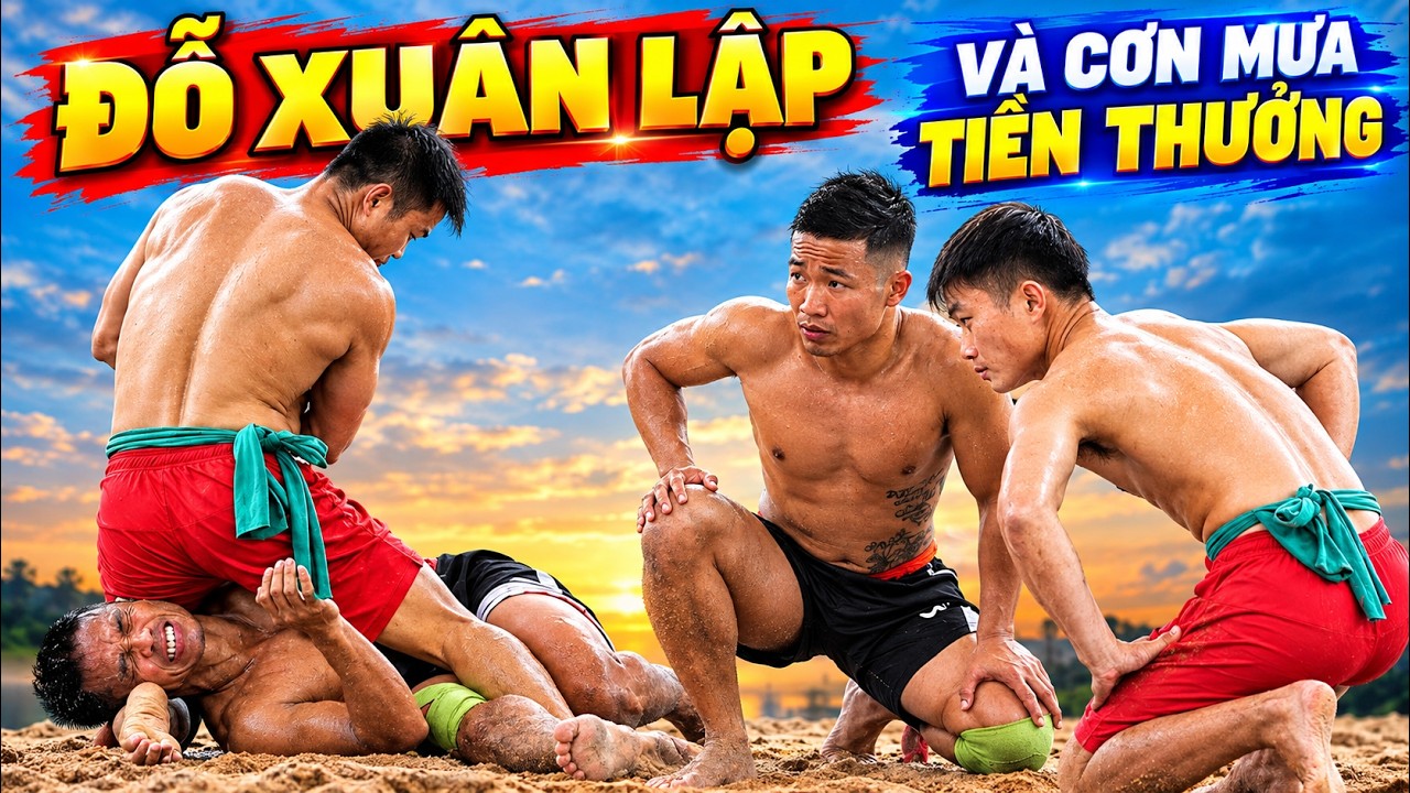 ĐỖ XUÂN LẬP và cơn mưa tiền thưởng tại Chi Đông 2026.Đấu Vật Traditional Vietnamese Mens Wrestling.