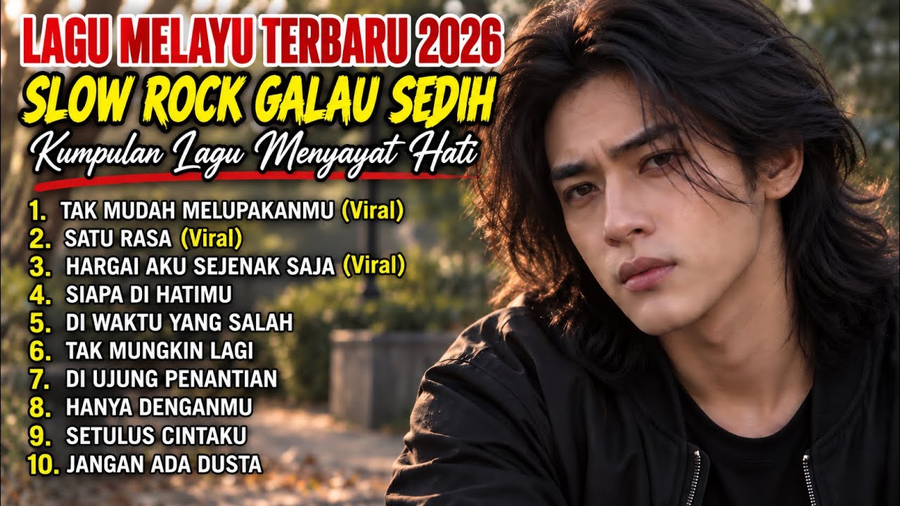 SLOW ROCK MELAYU TERBAIK 2026 / TAK MUDAH MELUPAKANMU / Full Album Lagu Malaysia Menyayat Hati cover art