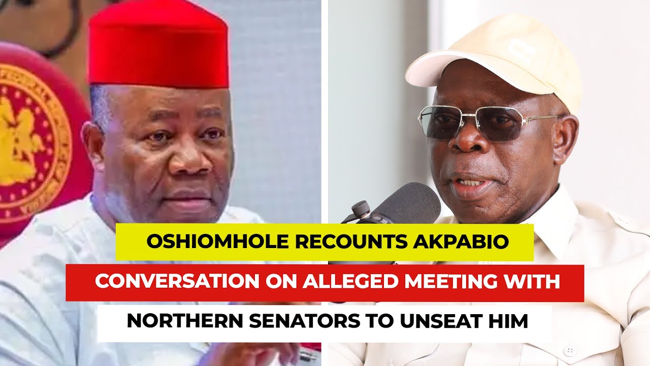 Oshiomhole Recounts Akpabio Conversation on Alleged Meeting With Northern Senators to Unseat Him cover art