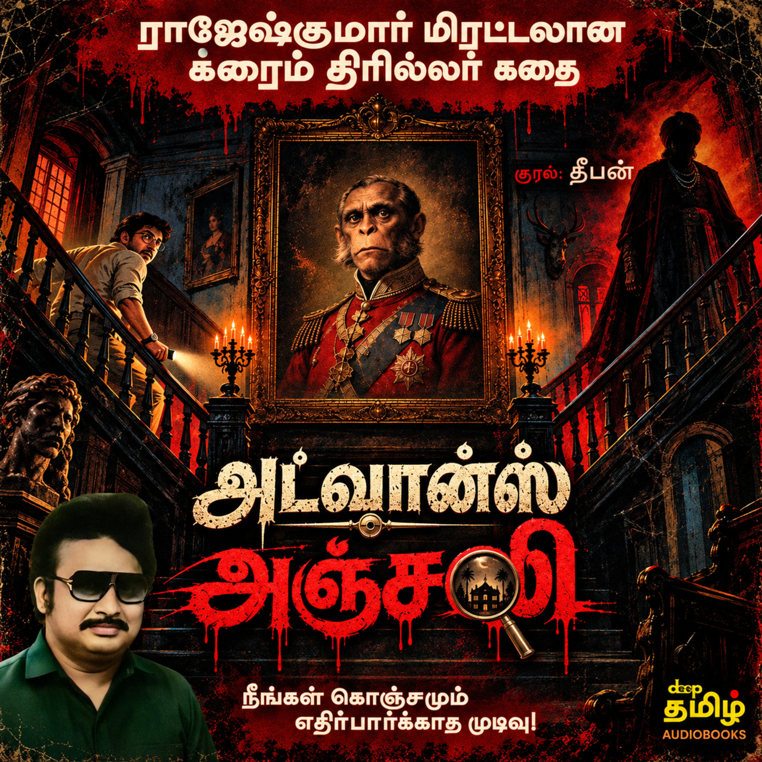Advance Anjali | ராஜேஷ்குமாரின் மிரட்டலான க்ரைம் திரில்லர் கதை | அட்வான்ஸ் அஞ்சலி cover art