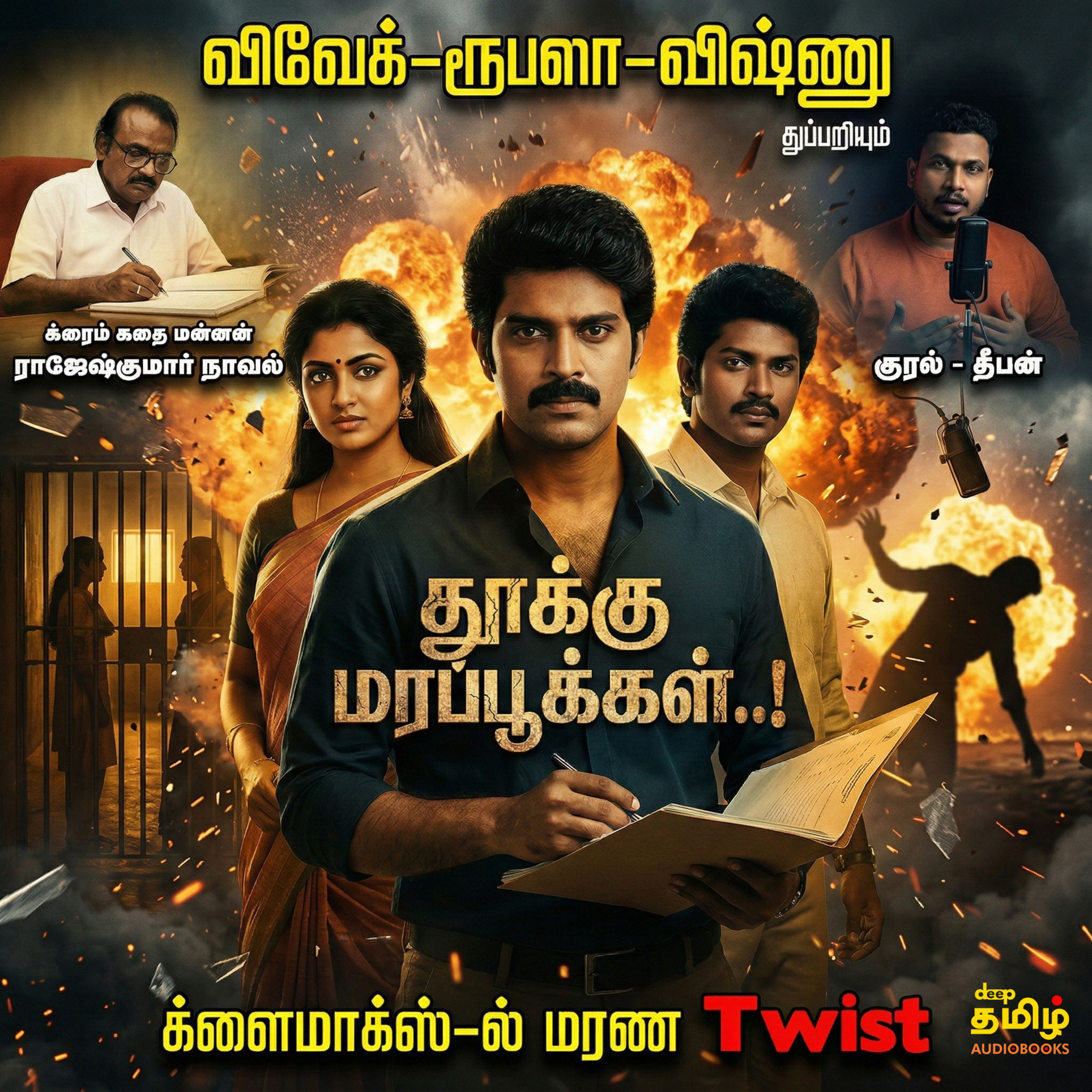 Thooku Mara Pookkal | தூக்கு மரப் பூக்கள் | Rajesh Kumar Novel | Vivek Vishnu Story | Tamil Crime Story | Tamil Audiobooks cover art