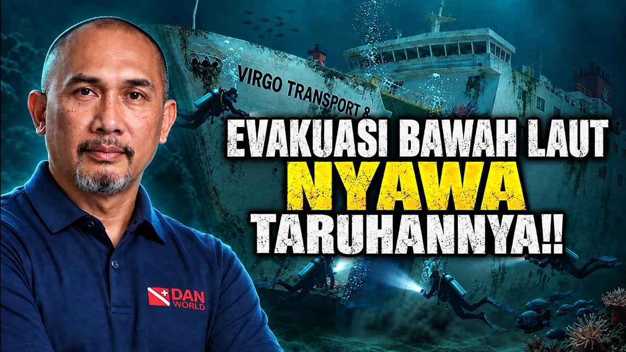 UNGKAP SULITNYA EVAKUASI KM.VIRGO. KISAH 28 TAHUN JADI PENYELAM RESCUE. cover art