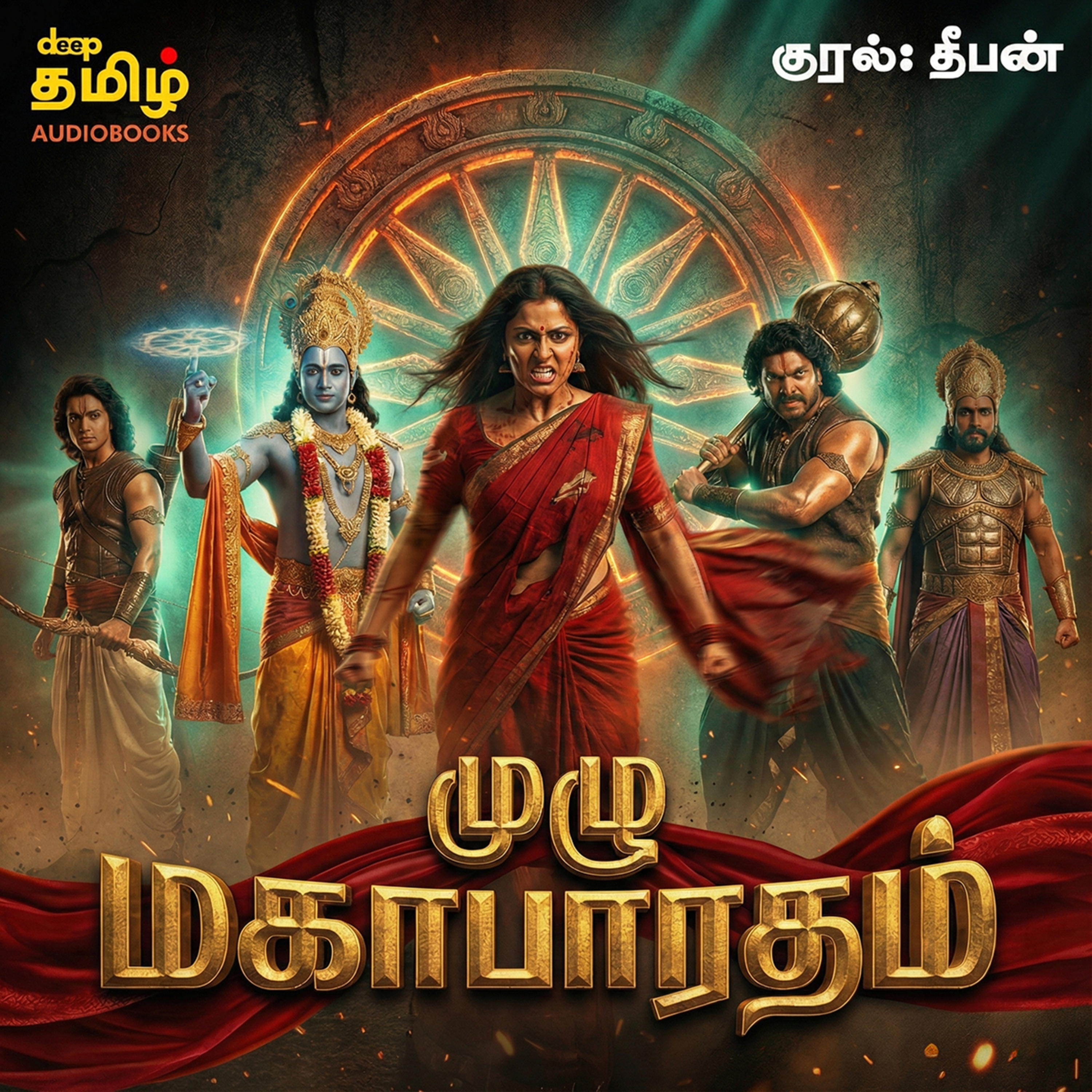 Mahabharatham Full Story in Tamil with Visuals | கேட்க கேட்க மெய்சிலிர்க்கும் மகாபாரதம் Audiobook | Deep Talks Deepan cover art