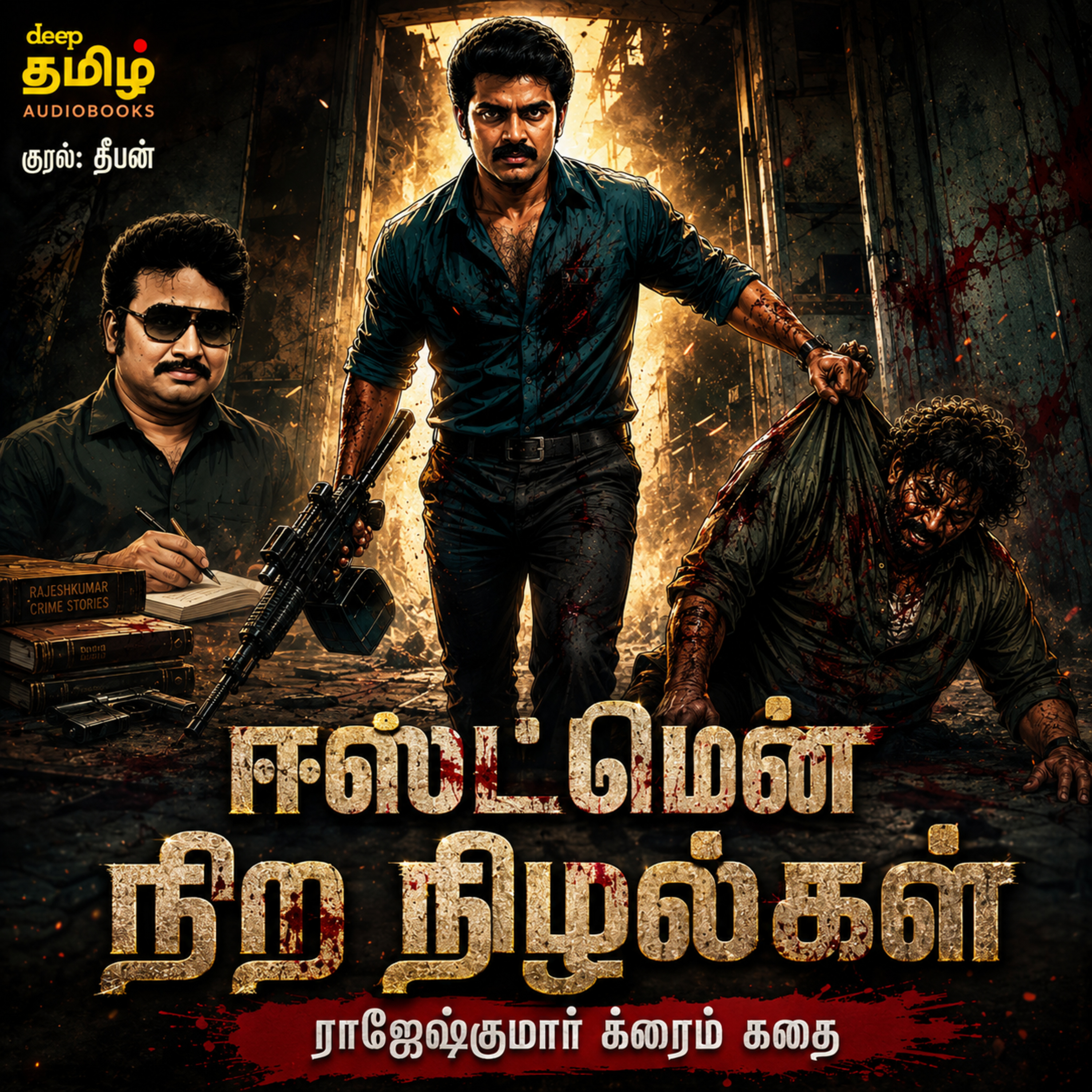 ஈஸ்ட்மென் நிற நிழல்கள் | Rajesh Kumar Crime Thriller | விவேக்கை கடத்திய சதிக்காரர்கள் யார்? cover art