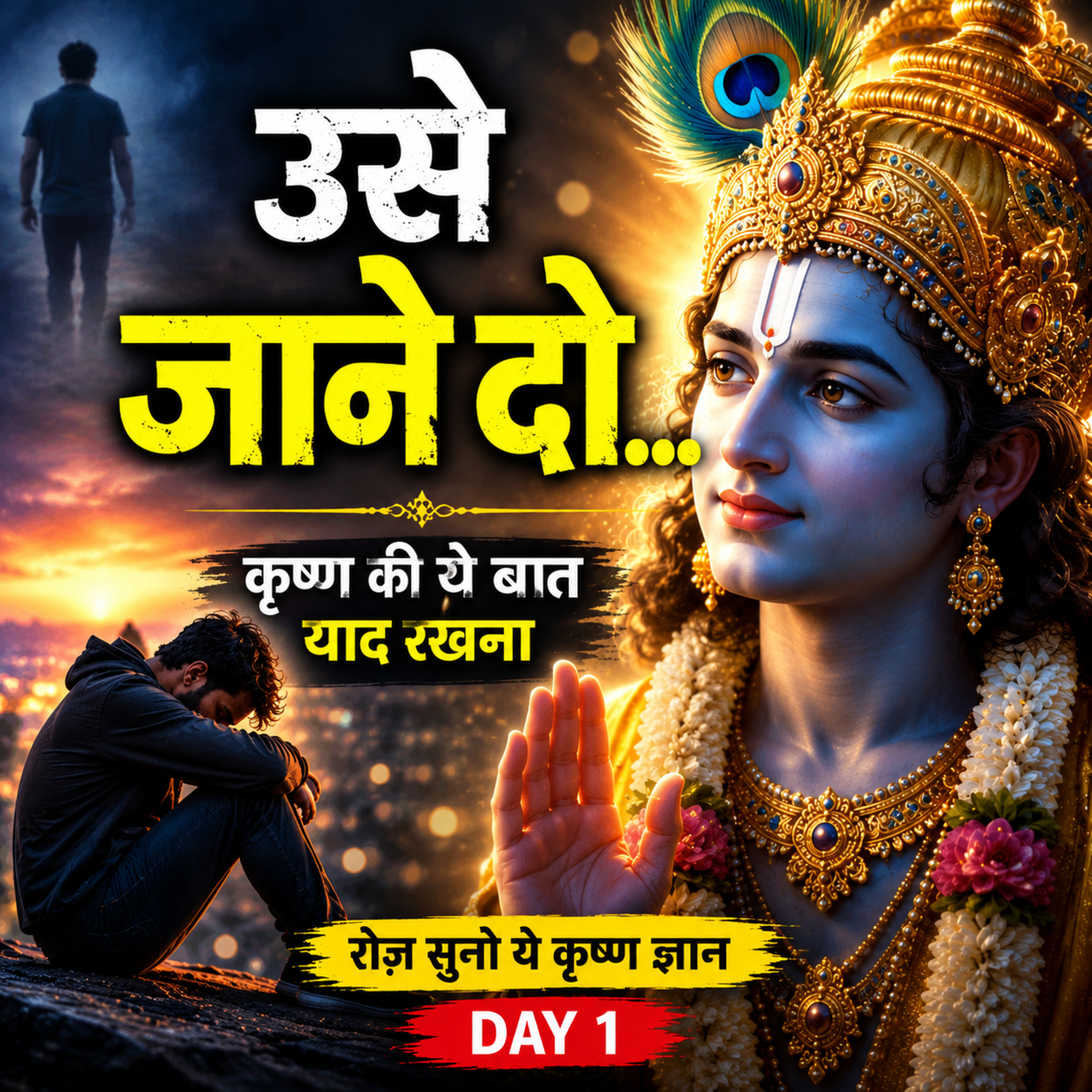 जब कोई आपका साथ छोड़ दे, तब कृष्ण की ये बात याद रखना | रोज़ सुनो ये कृष्ण ज्ञान – Day 1 cover art
