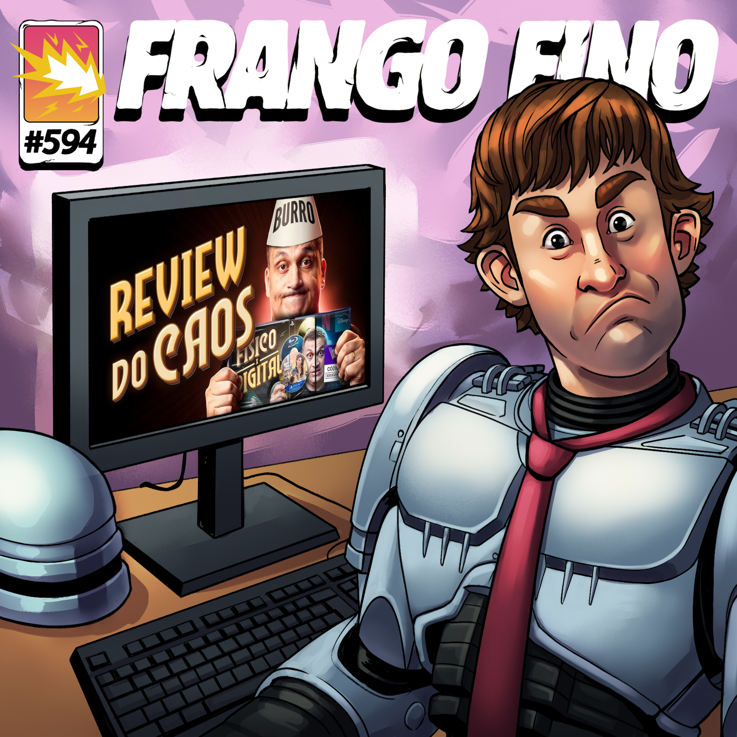 FRANGO FINO 594 | SEMANA DO CINEMA, NOVO ROBOCOP E O FIM DA MÍDIA FÍSICA cover art