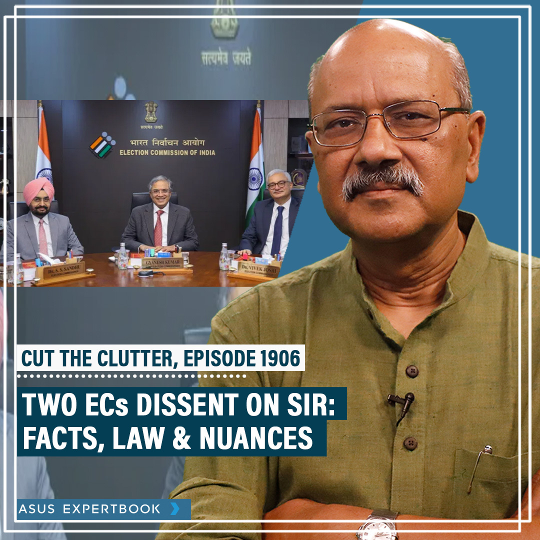CutTheClutter: Two ECs dissent, questions on legality of SIR process: Constitutional, legal issues & nuances cover art