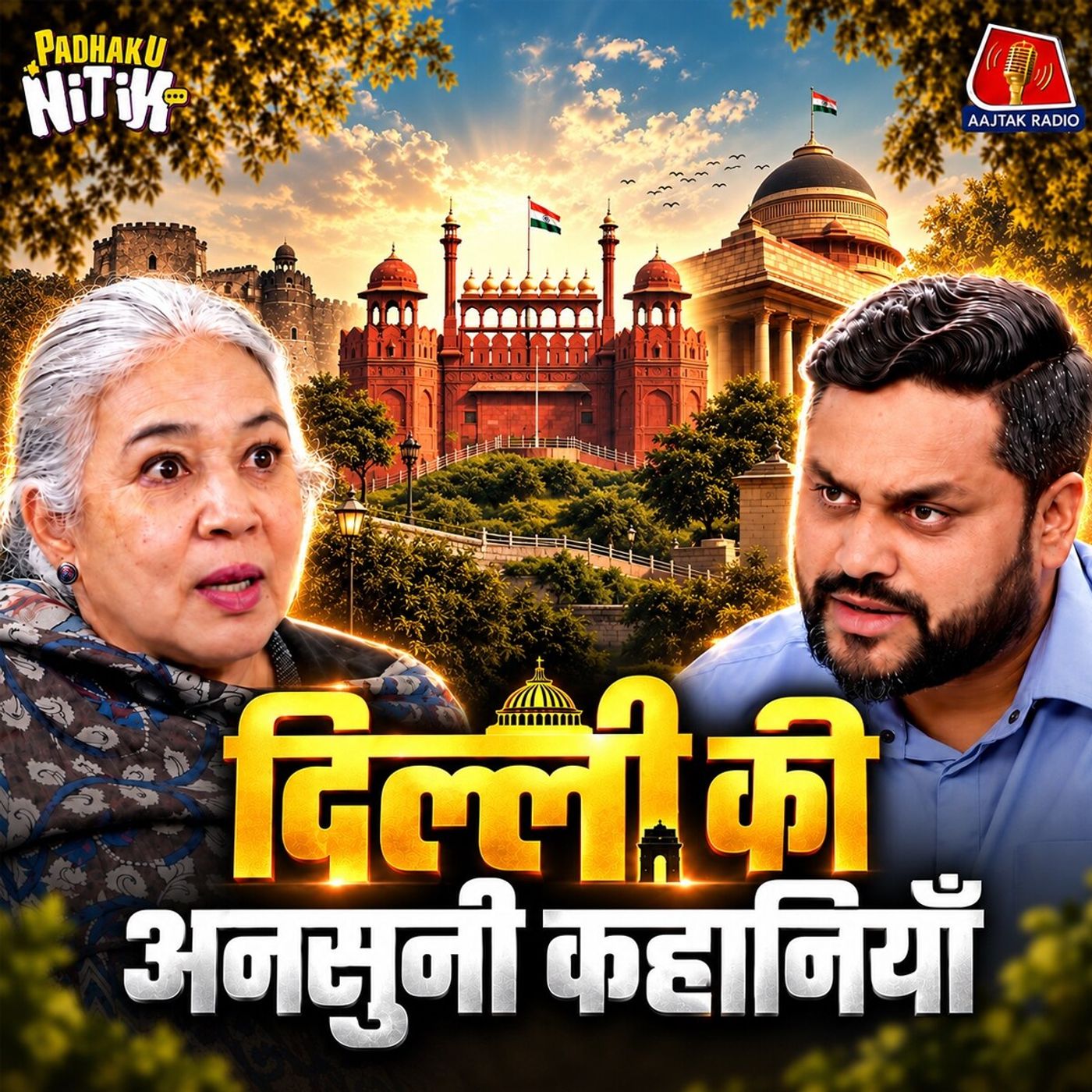 मुगलों से अंग्रेजों तक: कैसे बदली दिल्ली? Chandni Chowk, उजड़े किलों से लेकर राष्ट्रपति भवन तक की कहानी Ft. Swapna Liddle : Padhaku Nitin cover art