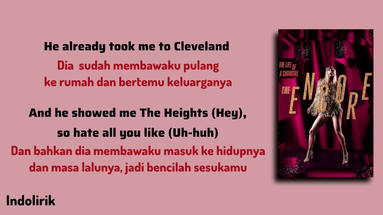 Cleveland! - Taylor Swift | Lirik Terjemahan Indonesia cover art