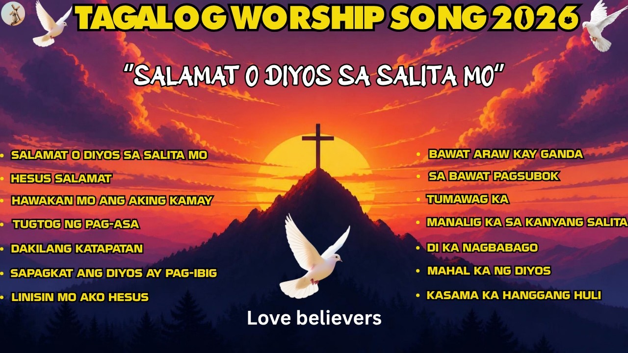 TAGALOG WORSHIP SONG 2026 | SUNDAY MORNING ''SALAMAT O DIYOS SA SALITA MO'' WITH NEW LYRICS cover art